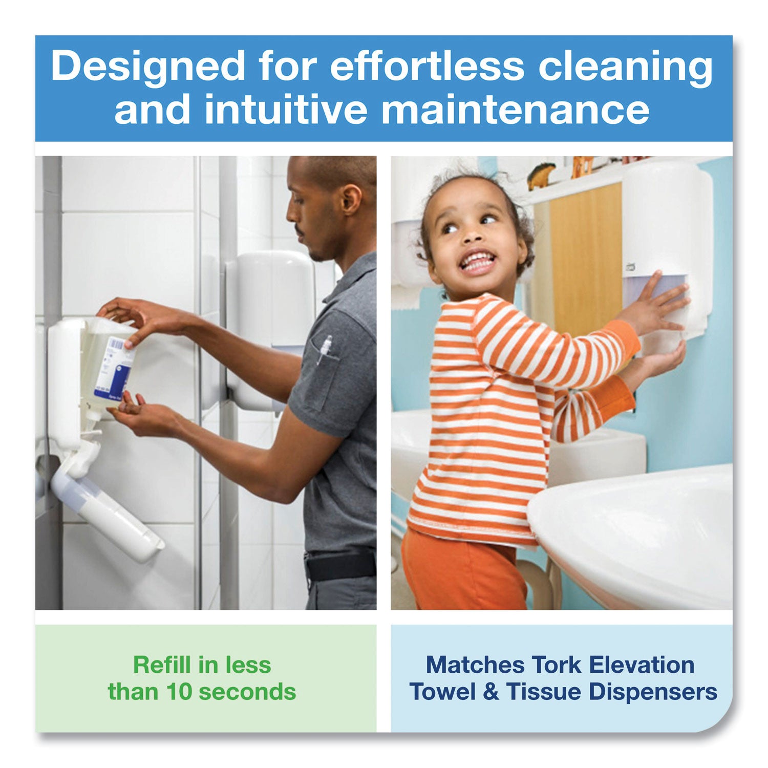 Tork® Premium Alcohol Foam Hand Sanitizer, 1 L Bottle, Unscented, 6/carton