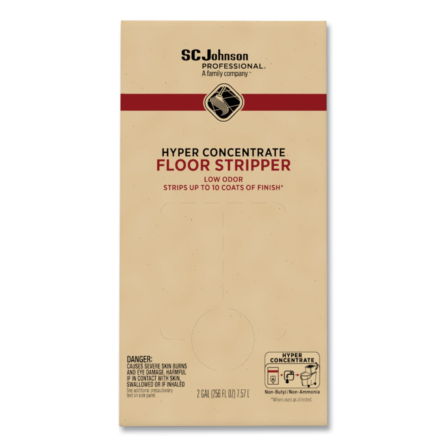 SC Johnson Professional® Hyper Concentrate Floor Stripper, Low Odor, 2 gal Bag-in-Box