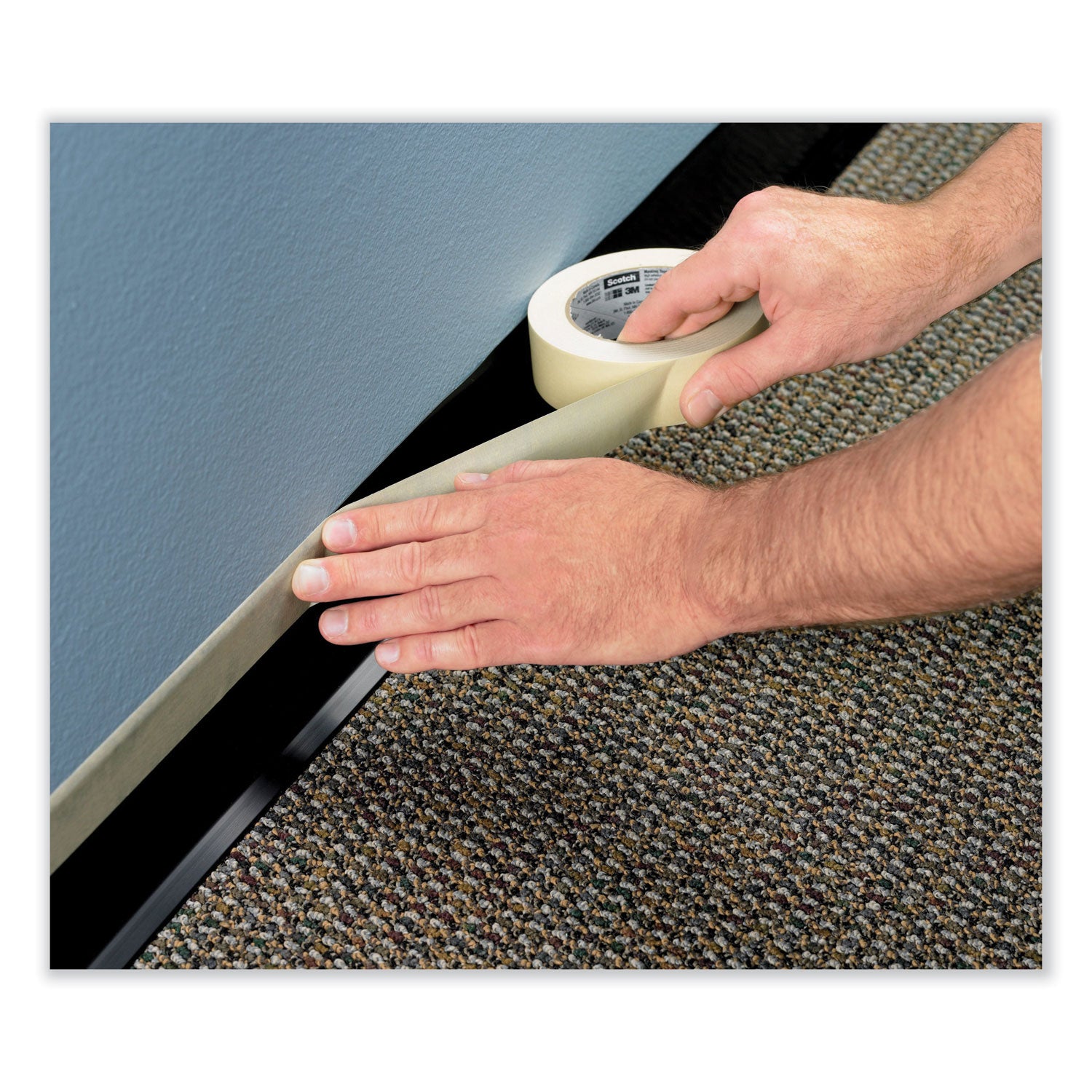 Highland™ Economy Masking Tape, 3" Core, 0.94" X 60.1 Yds, Tan