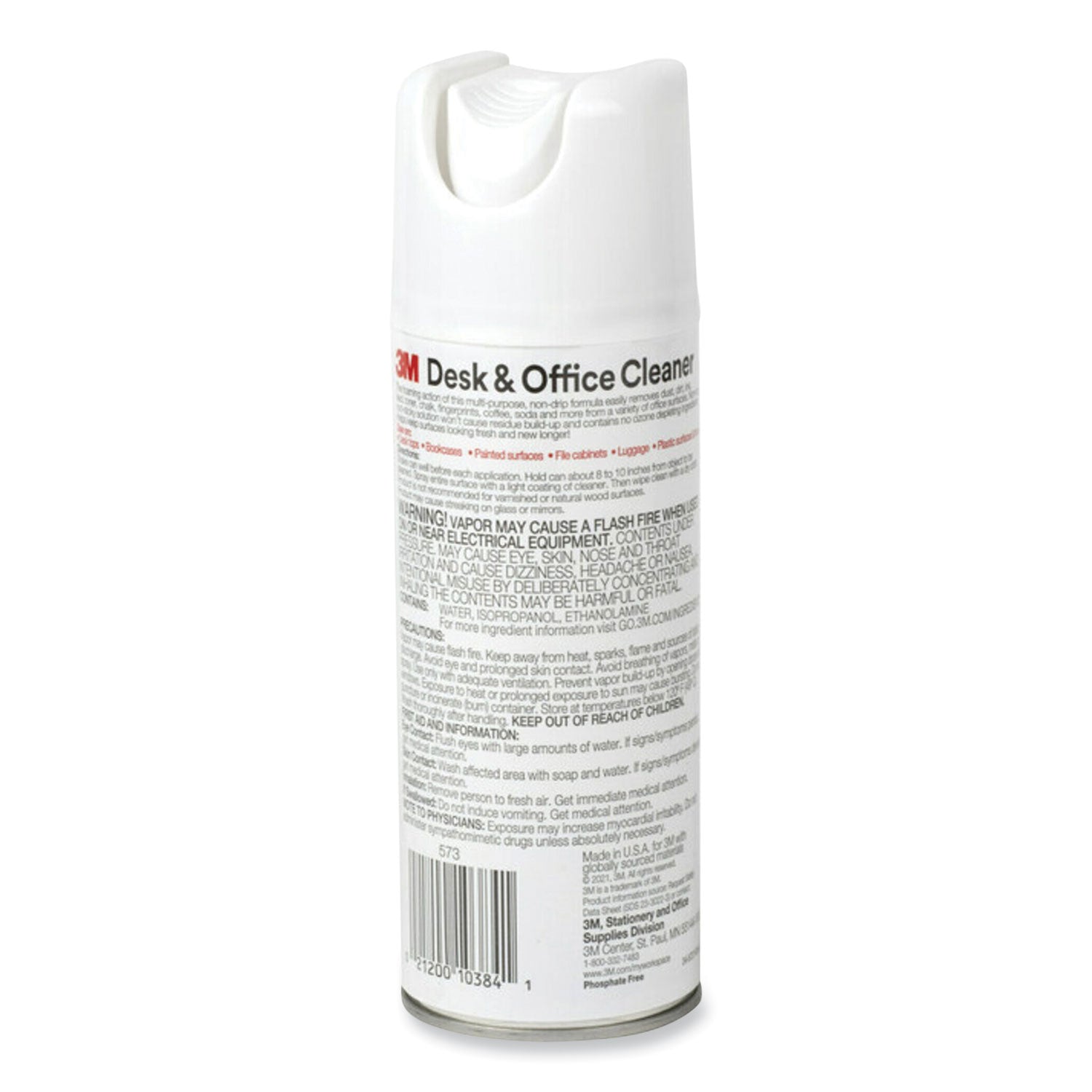 3M™ Desk And Office Spray Cleaner, 15 Oz Aerosol Spray