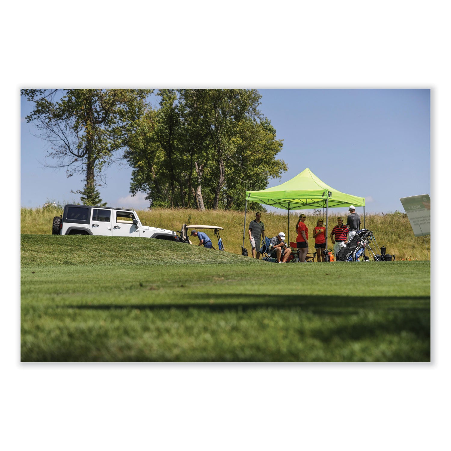 ergodyne® Shax 6000C Replacement Pop-Up Tent Canopy for 6000, 10 ft x 10 ft, Polyester, Lime