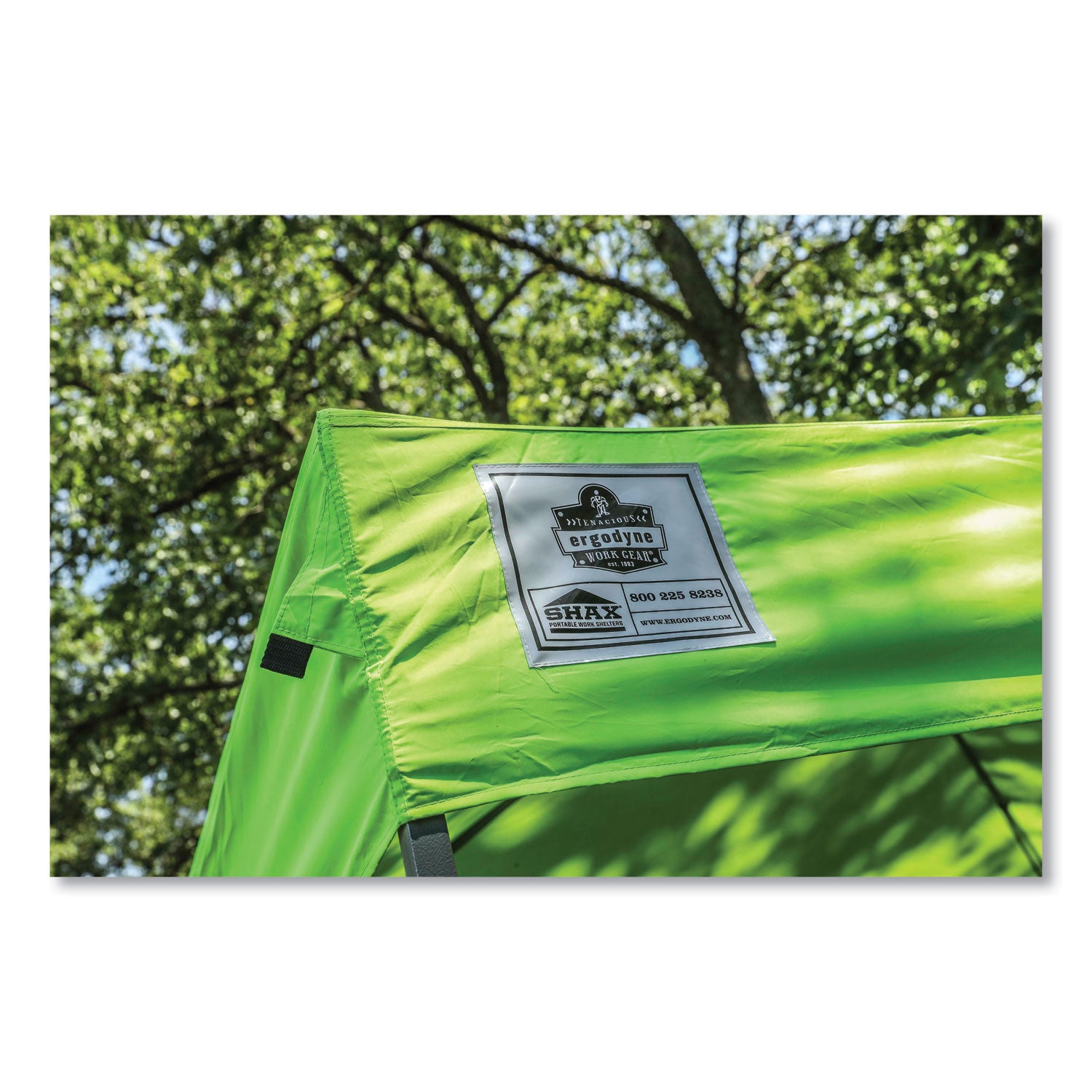 ergodyne® Shax 6010C Replacement Pop-Up Tent Canopy for 6010, 10 ft x 10 ft, Polyester, Lime