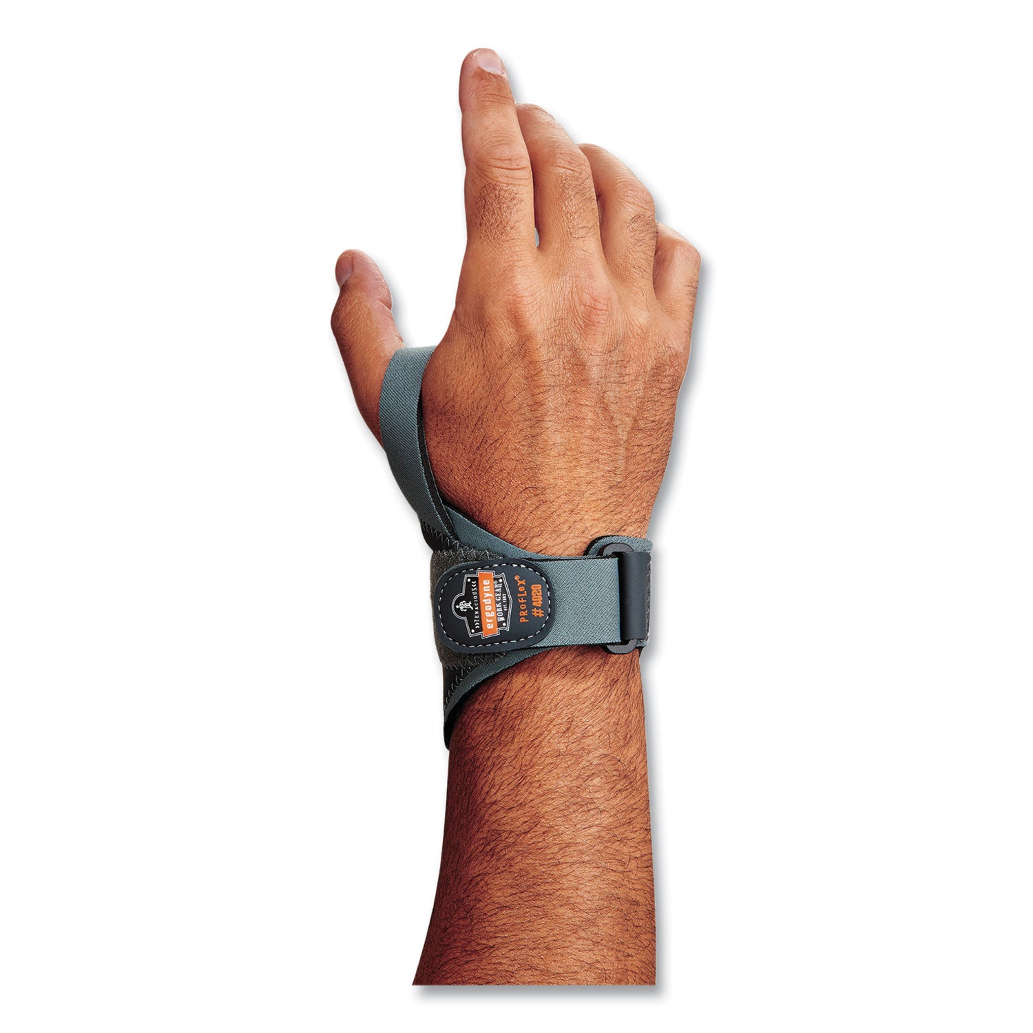 ergodyne® ProFlex 4020 Lightweight Wrist Support, 2X-Large, Fits Right Hand, Gray