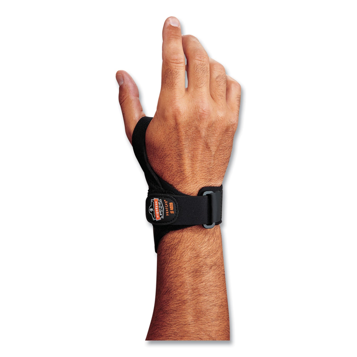 ergodyne® ProFlex 4020 Lightweight Wrist Support, Large/X-Large, Fits Left Hand, Black