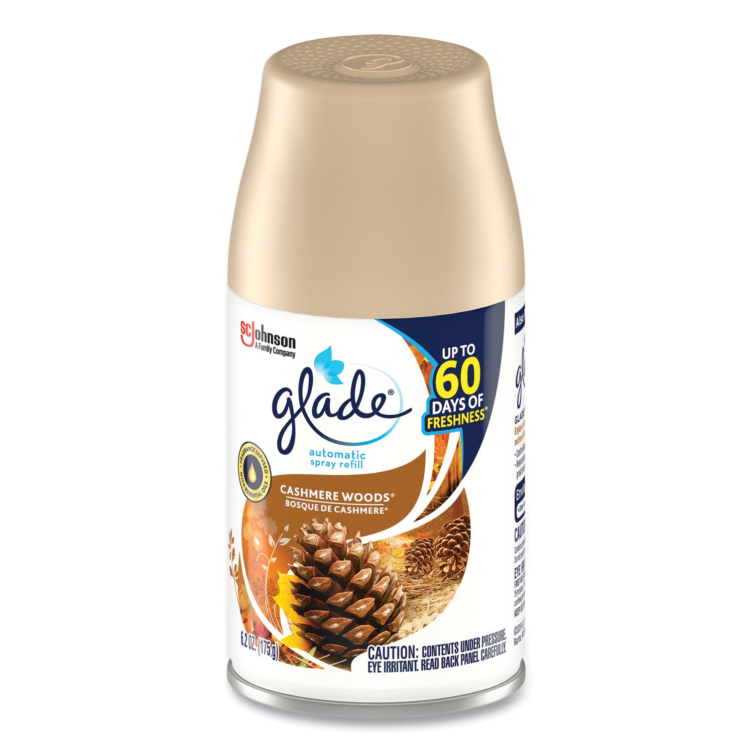 Glade® Automatic Air Freshener, Cashmere Woods, 6.2 oz, 4/Carton