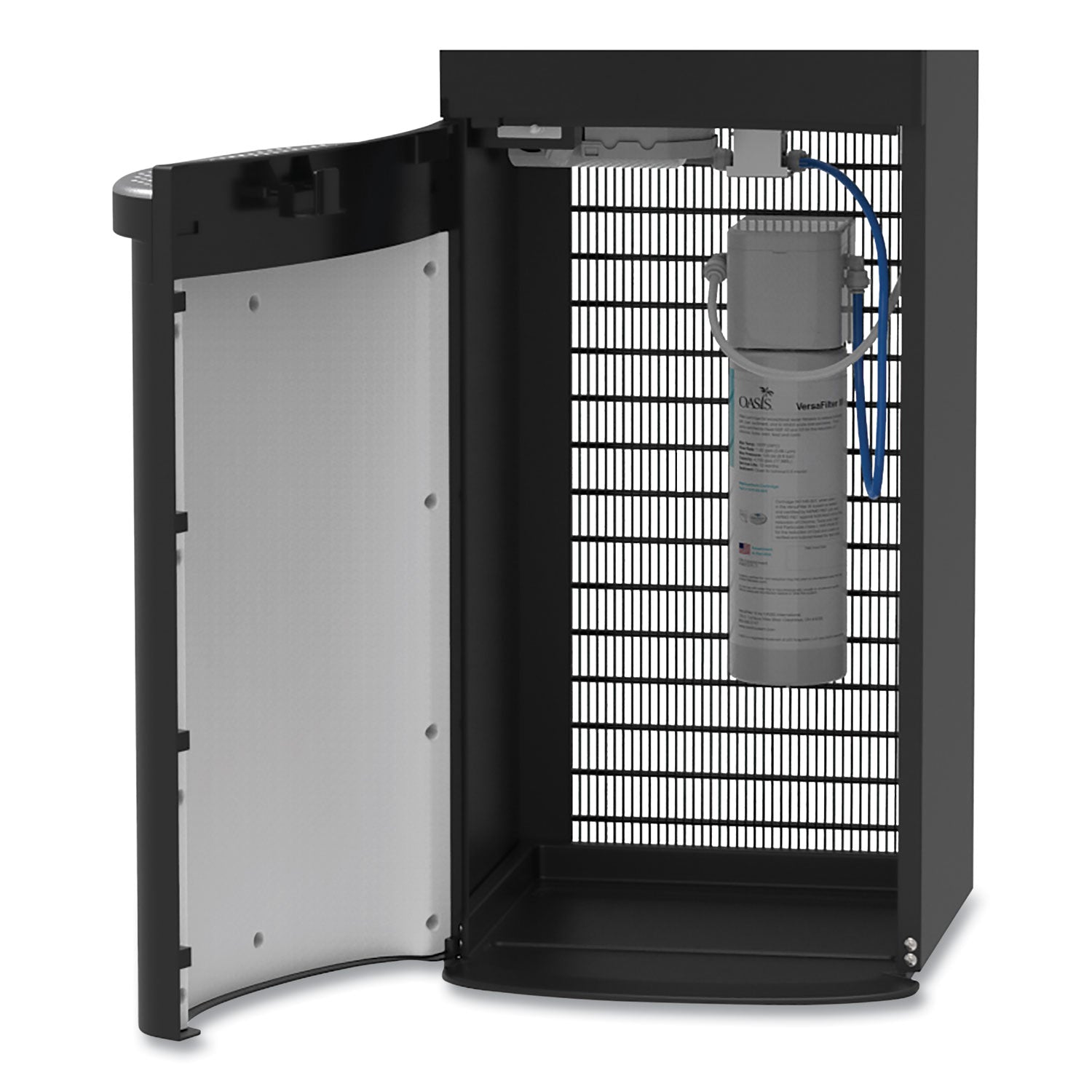 Oasis® MaxxFill Flex Hot and Cold Water Dispenser, 2.11 gal/Hot Water per Hour, 12.2 x 14.2 x 42.33, Black/Stainless Steel