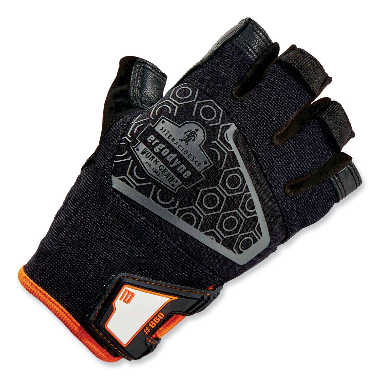ergodyne® ProFlex 860 Heavy Lifting Utility Gloves, Black, Small, Pair