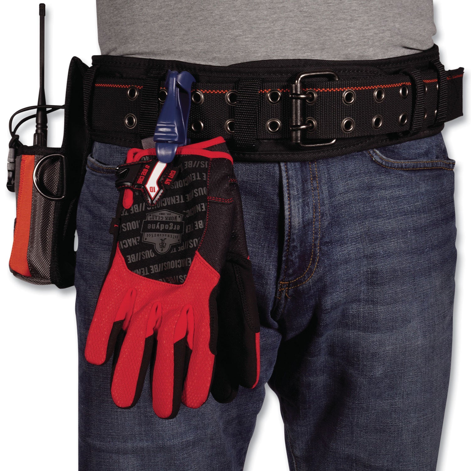 ergodyne® Arsenal 5550 3" Padded Base Layer Tool Belt, Fits Waist 46" to 58", Polyester, Black