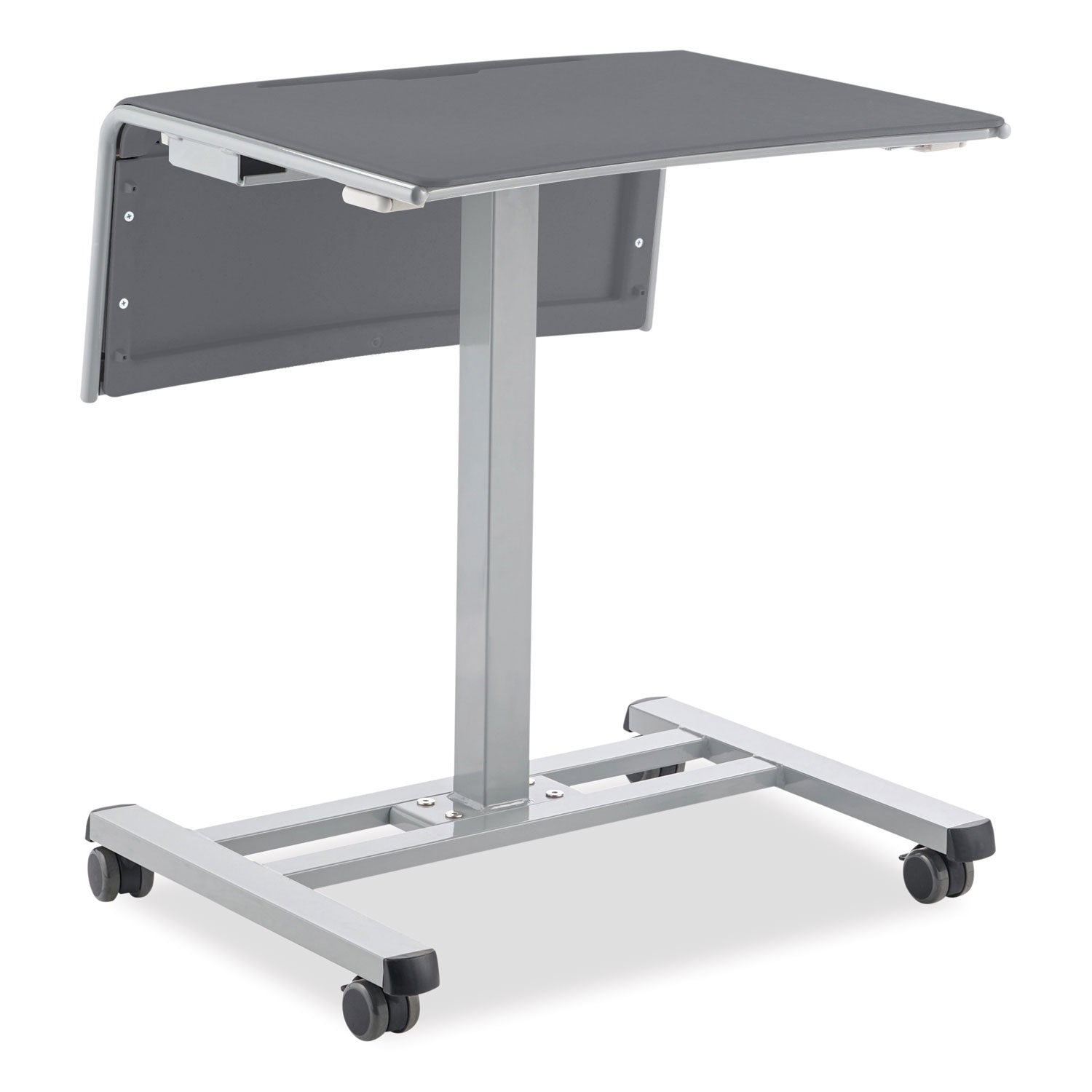 NPS® Sit-Stand Student Desk Pro, 23.5" x 19.5" x 28.5" to 41.75", Charcoal Gray