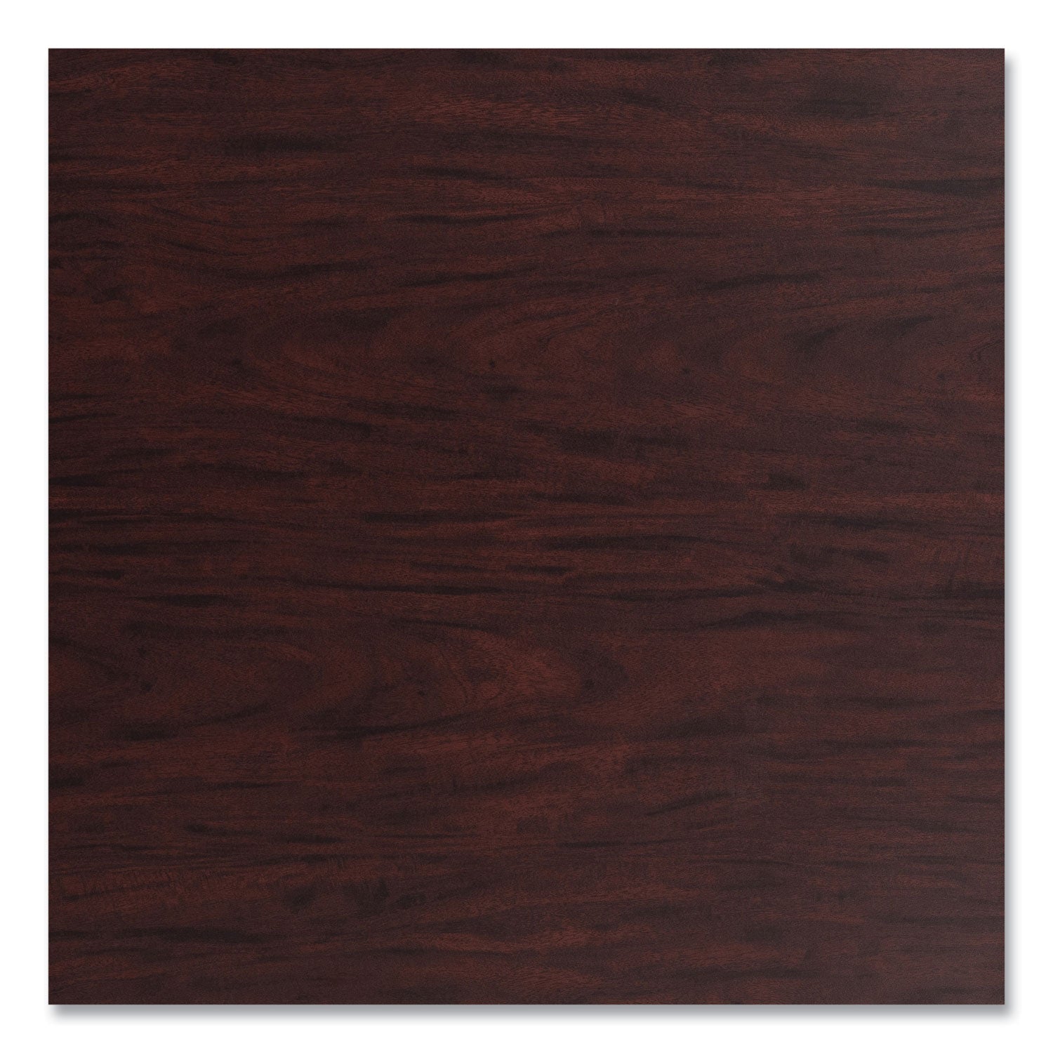 NPS® Cafe Table, 36" Diameter x 42h, Round Top/Base, Mahogany Top, Gray Base