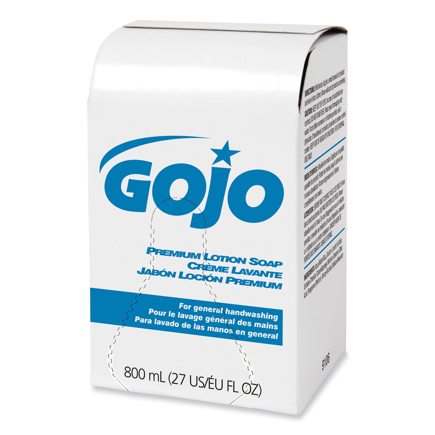 GOJO® Premium Lotion Soap Refill, Waterfall Scent, 800 mL, 12/Carton