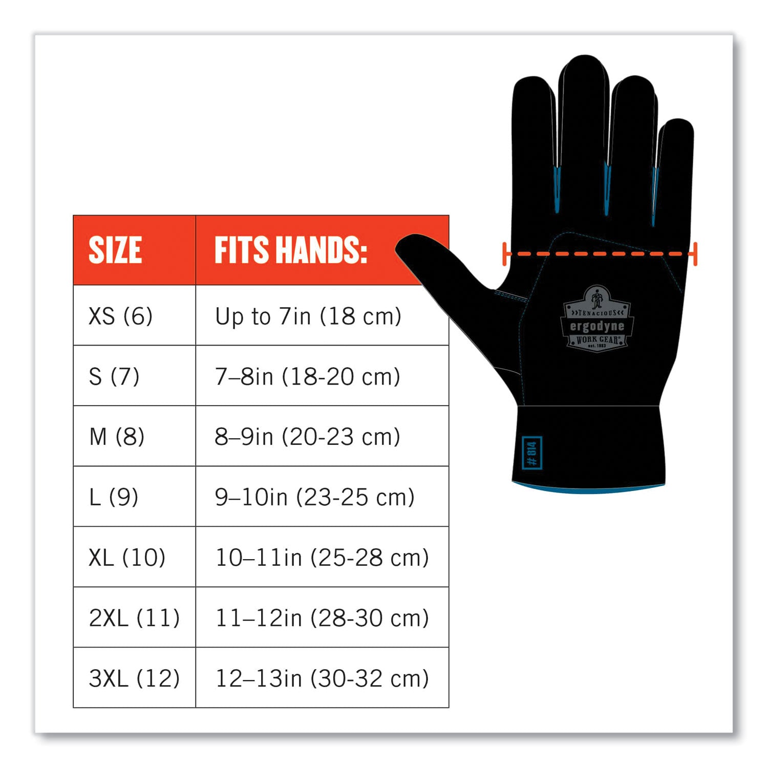 ergodyne® ProFlex 7551 ANSI A5 Coated Waterproof CR Gloves, Orange, X-Large, Pair