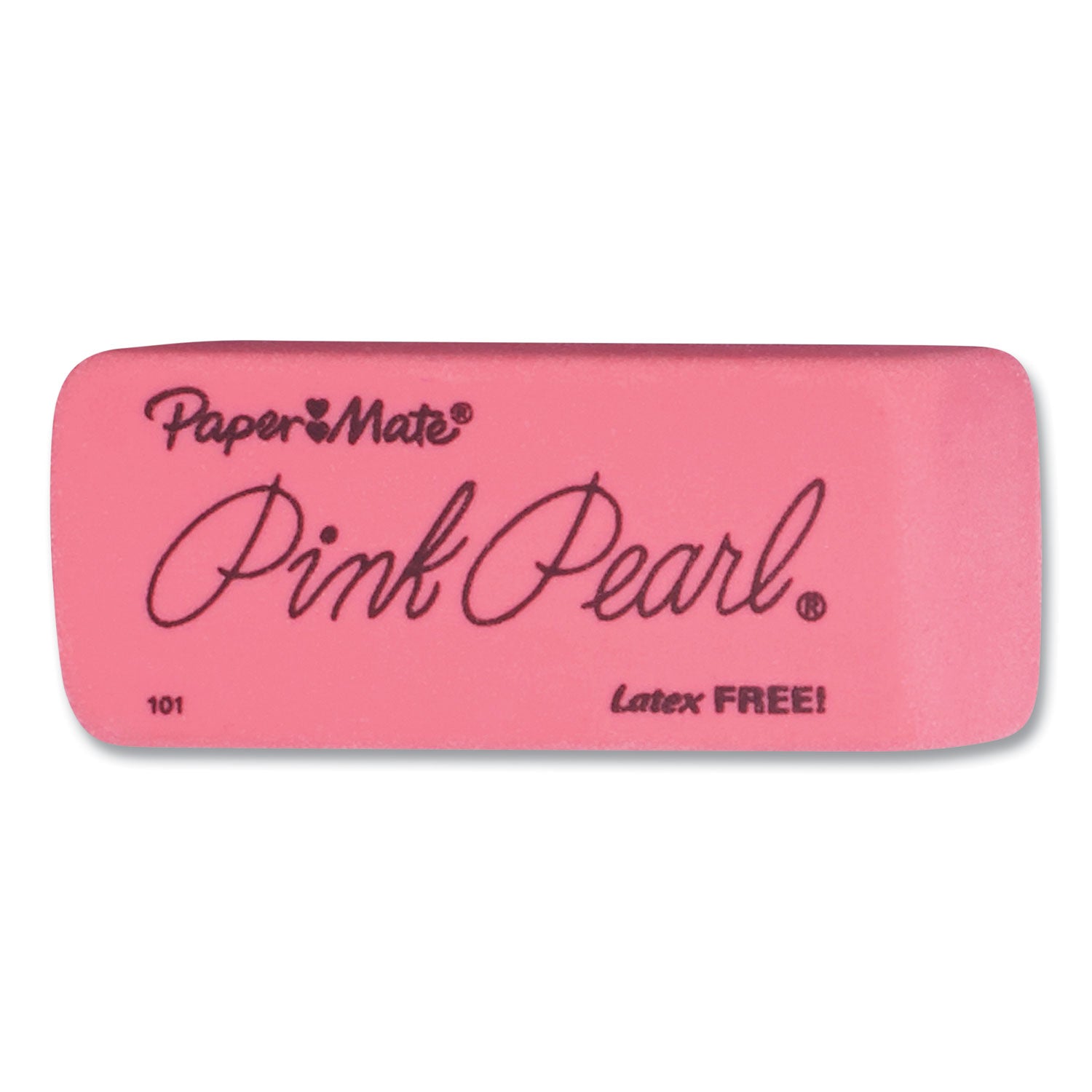 Paper Mate® Pink Pearl Eraser, For Pencil Marks, Rectangular Block, Large, Pink, 3/pack