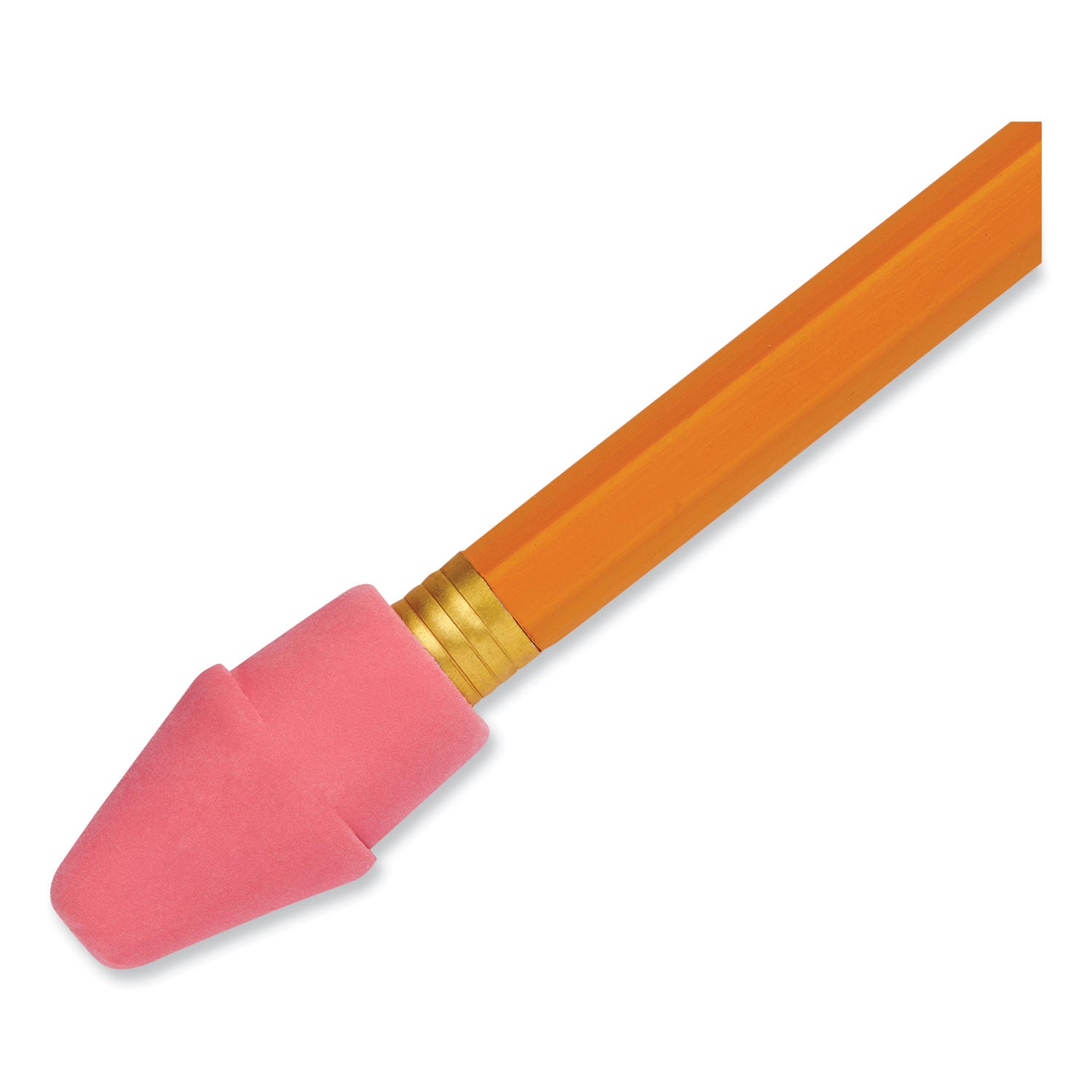 Paper Mate® Arrowhead Eraser Caps, For Pencil Marks, Pink, 144/box