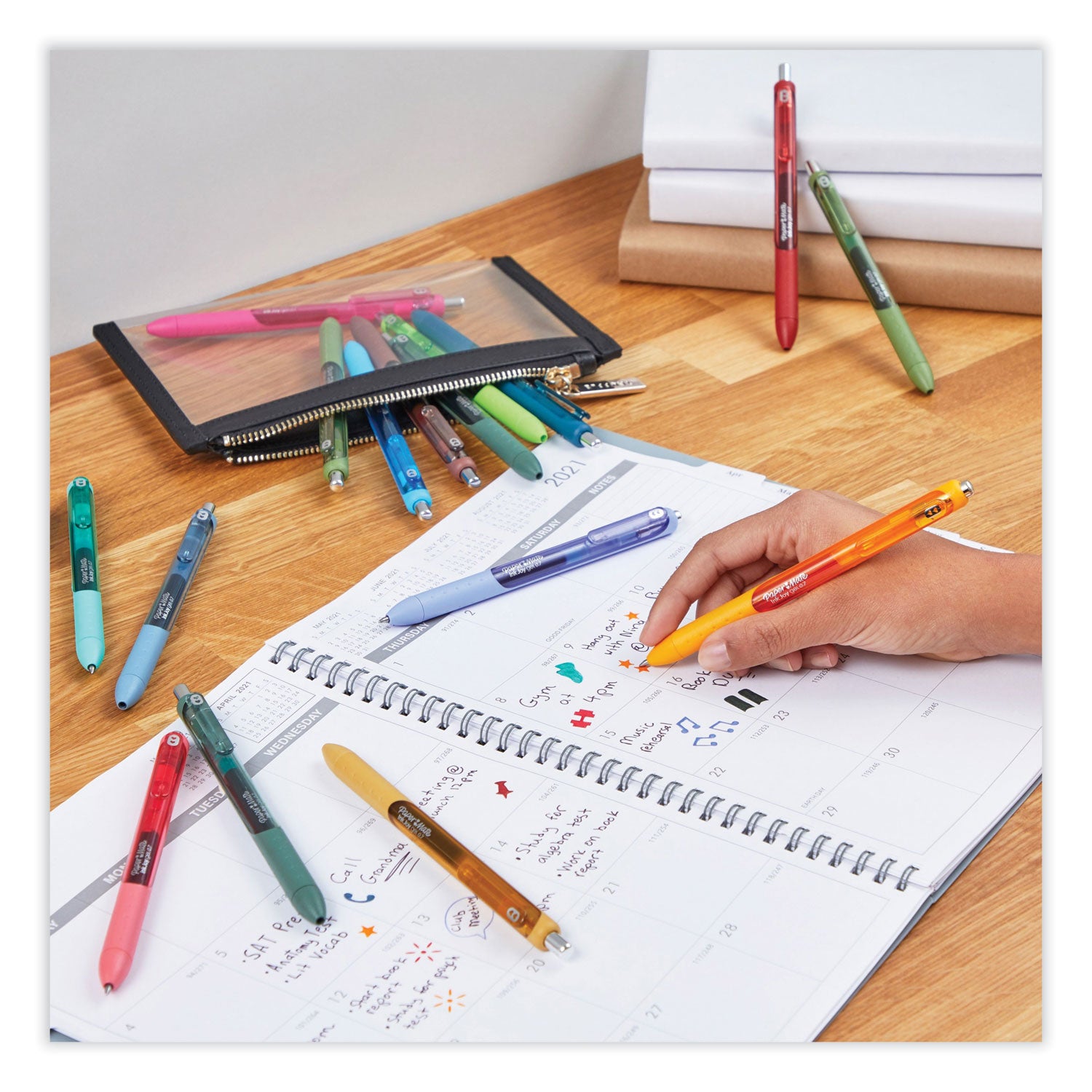 Paper Mate® Inkjoy Gel Pen, Retractable, Medium 0.7 Mm, Assorted Ink And Barrel Colors, 22/pack