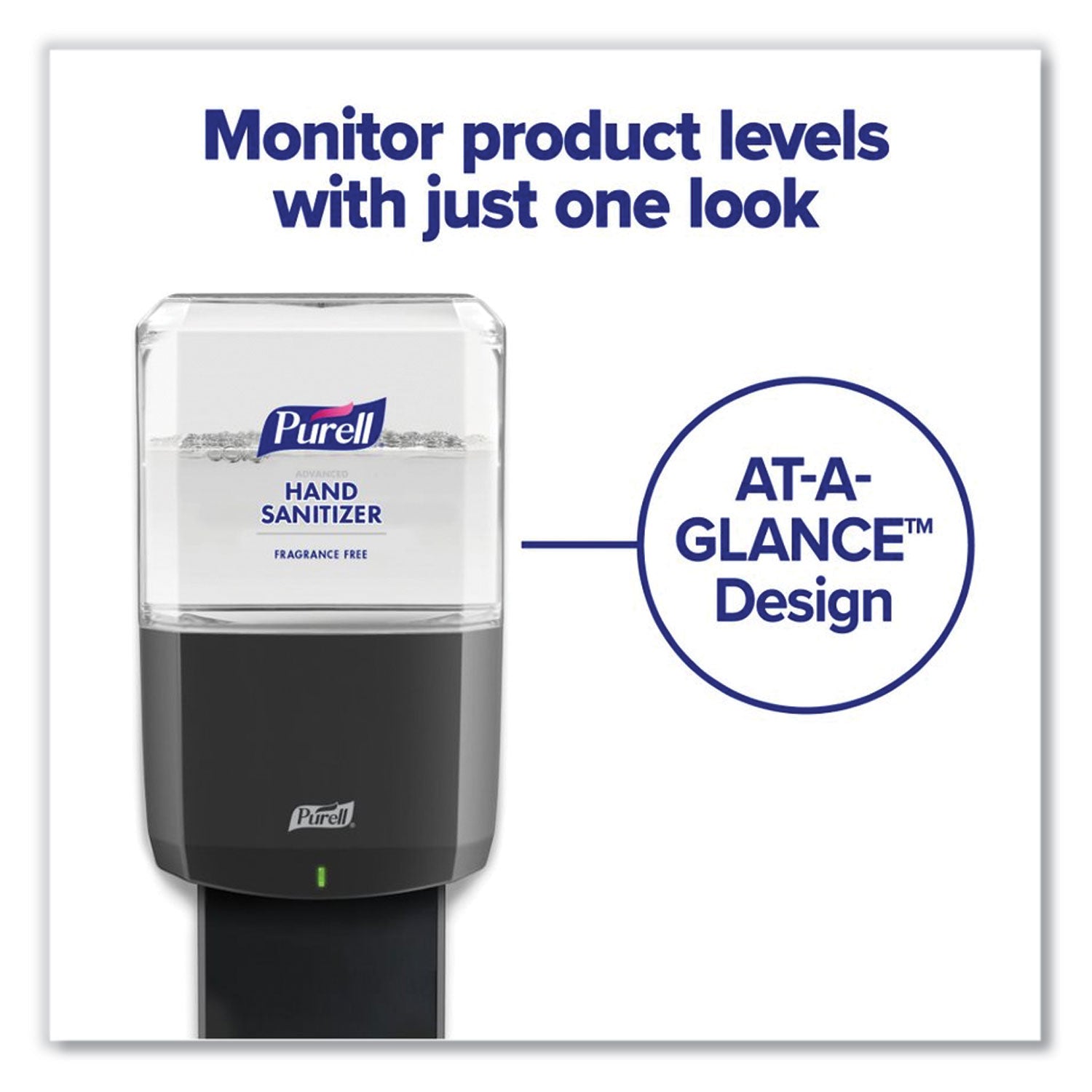 PURELL® Es8 Touch Free Hand Sanitizer Dispenser, 1,200 Ml, 5.25 X 8.56 X 12.13, Graphite
