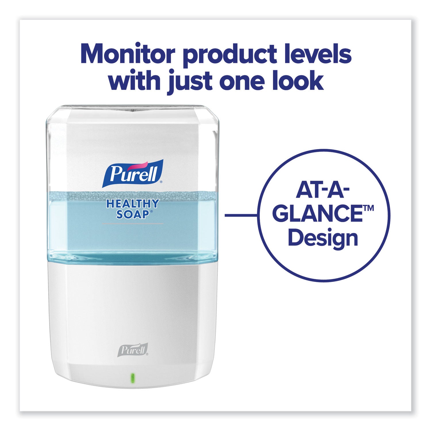 PURELL® Es6 Soap Touch-Free Dispenser, 1,200 Ml, 5.25 X 8.8 X 12.13, White