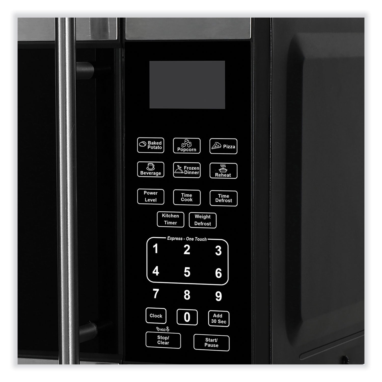 Avanti 0.7 Cubic Foot Microwave Oven, 700 Watts, Black/Stainless Steel