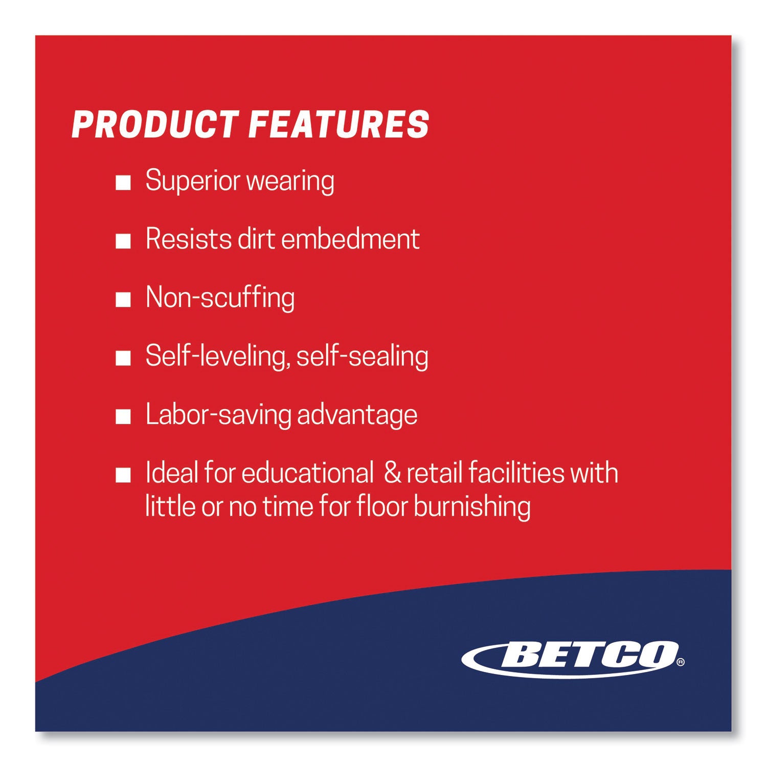 Betco® Hard as Nails Floor Finish, 5 gal Bag-in-Box