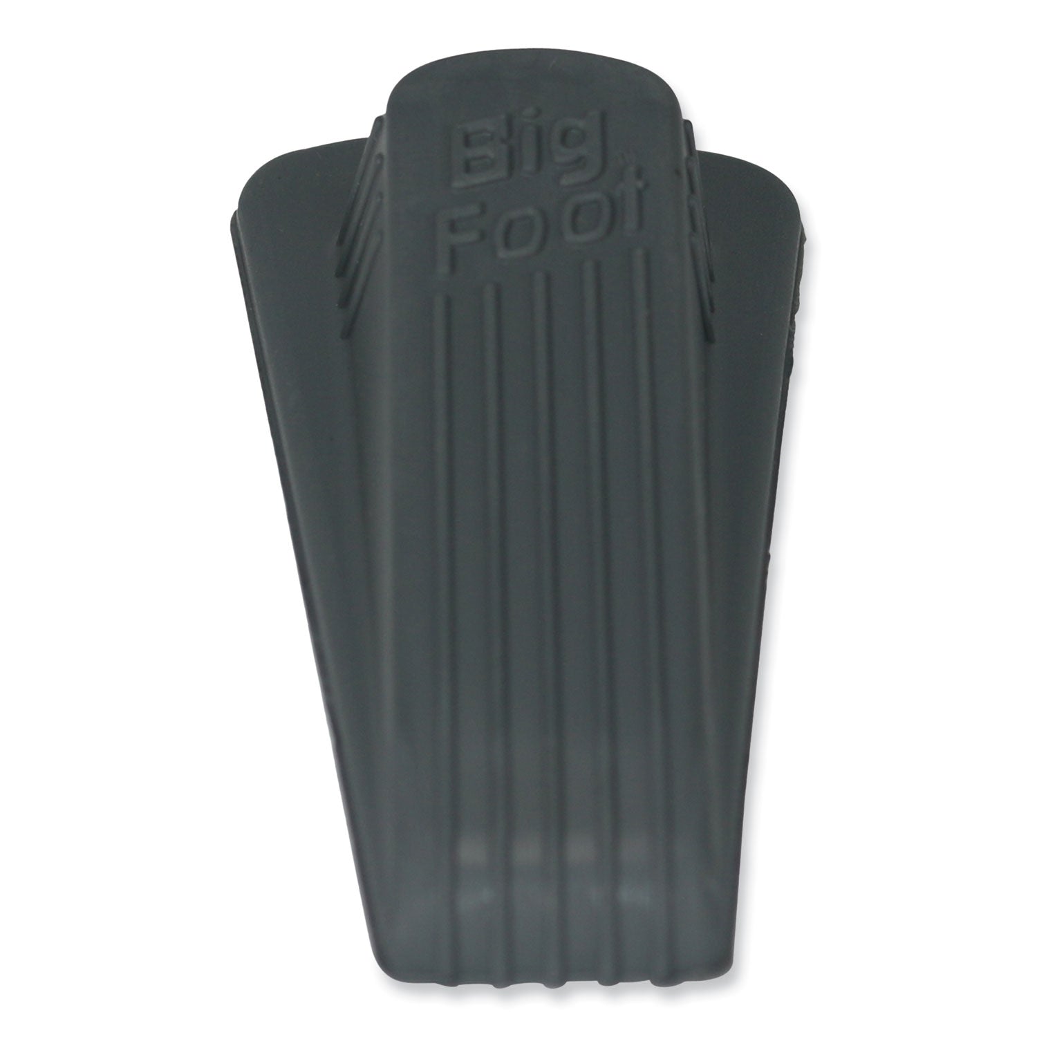 Master Caster® Big Foot Doorstop, No Slip Rubber Wedge, 2.25w X 4.75d X 1.25h, Gray, 2/pack