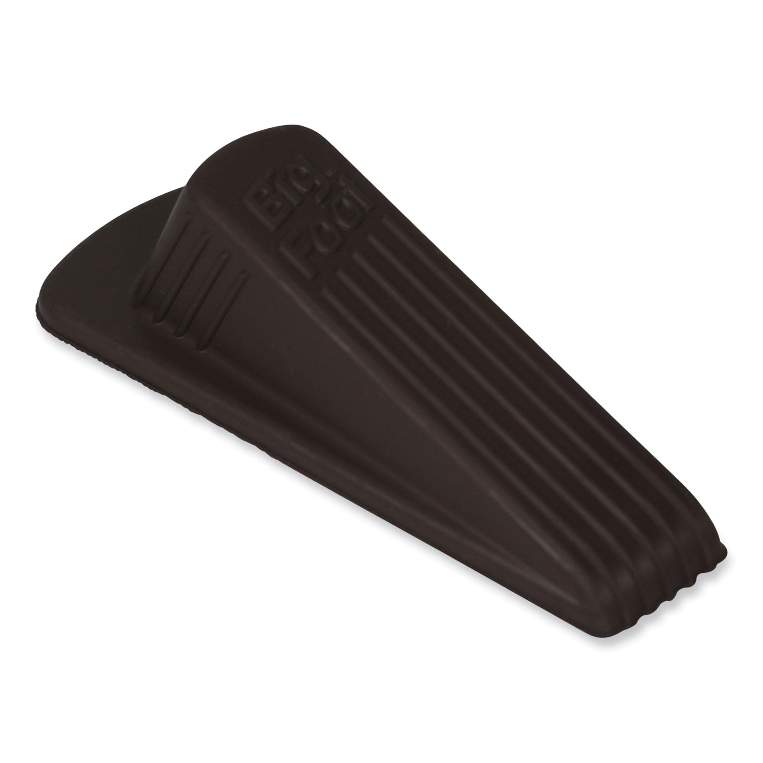 Master Caster® Big Foot Doorstop, No Slip Rubber Wedge, 2.25w X 4.75d X 1.25h, Brown
