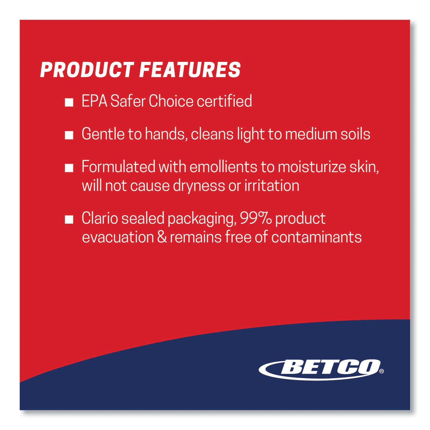 Betco® Green Earth Foaming Skin Cleanser Refill, Fresh Meadow Scent, 1,000 mL, 6/Carton