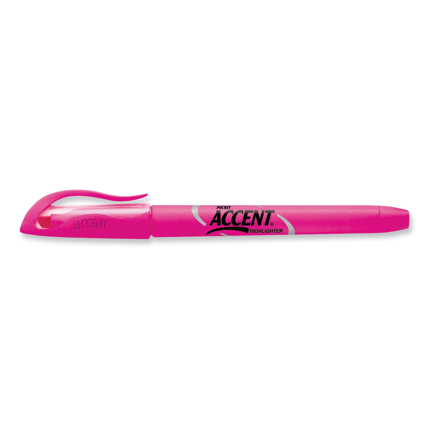 Sharpie® Pocket Style Highlighters, Fluorescent Pink Ink, Chisel Tip, Pink Barrel, Dozen