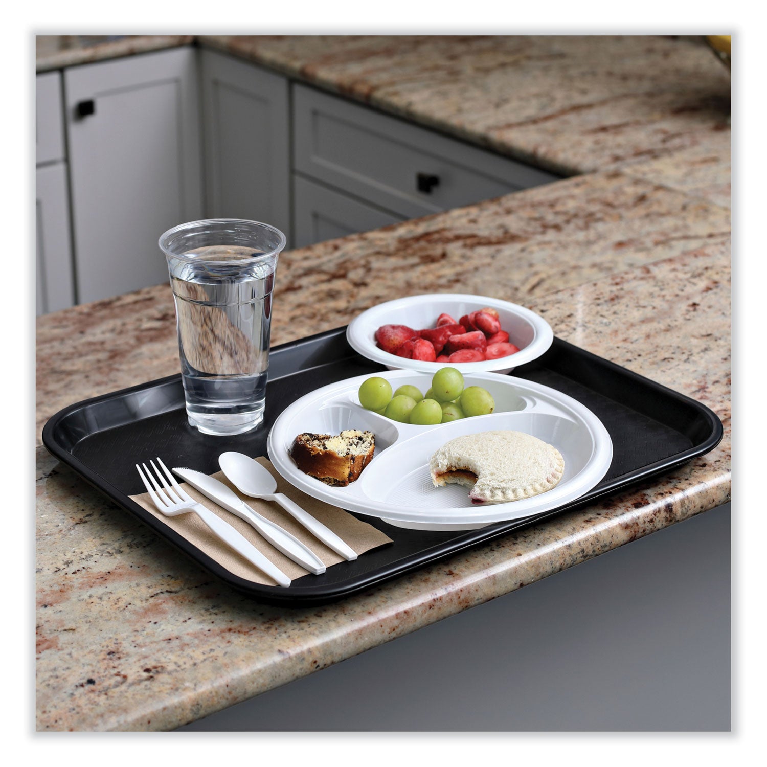 Boardwalk® Heavyweight Wrapped Polypropylene Cutlery, Knife, Plastic, White, 1,000/Carton