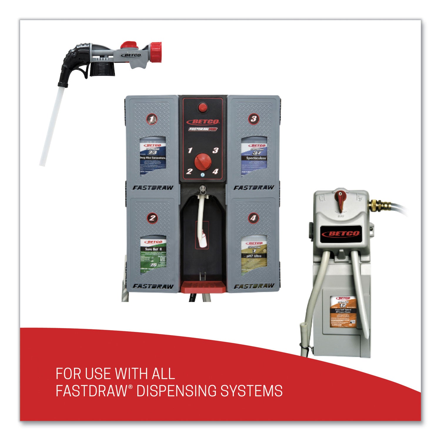 Betco® Deep Blue Glass and Surface Cleaner, 2 L Bottle, 4/Carton