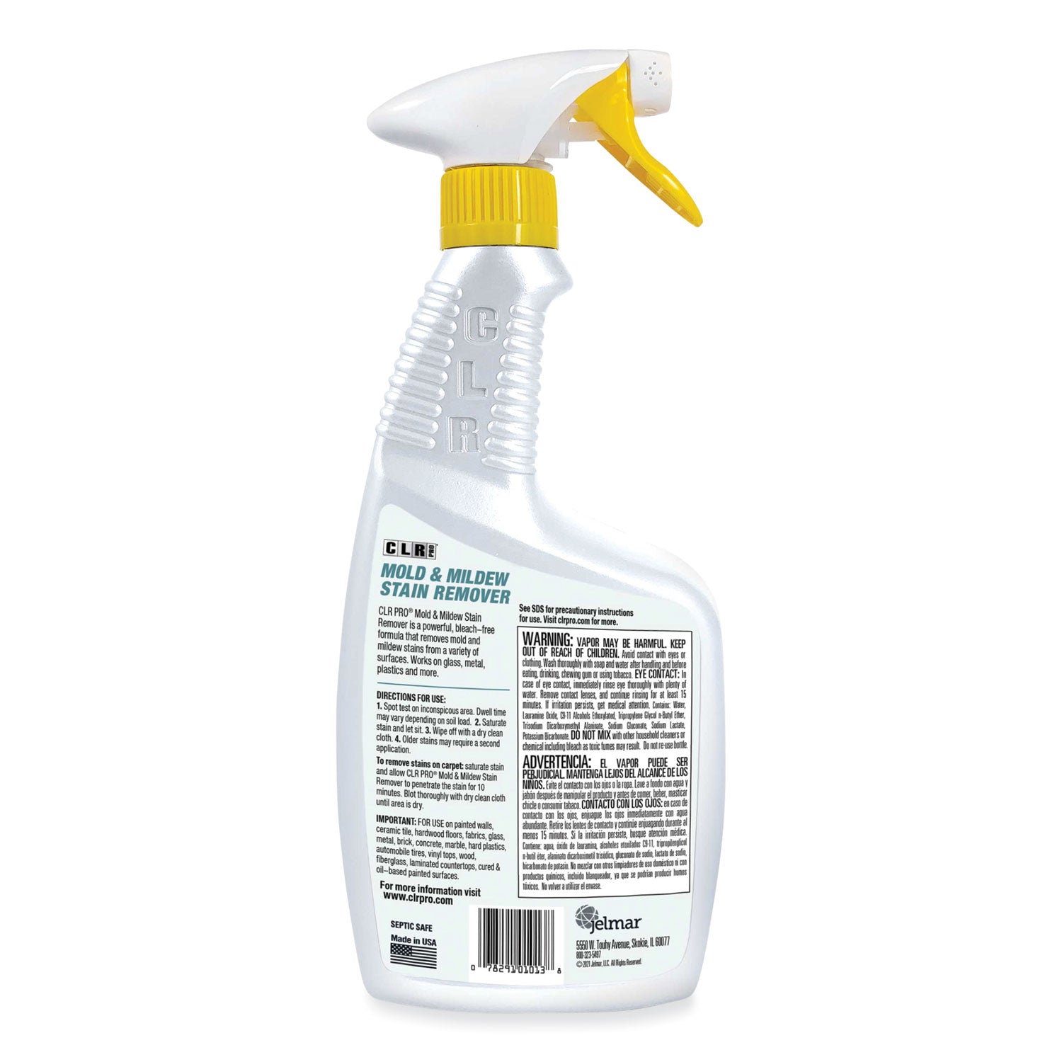 CLR PRO® Mold and Mildew Stain Remover, 32 oz Spray Bottle, 6/Carton