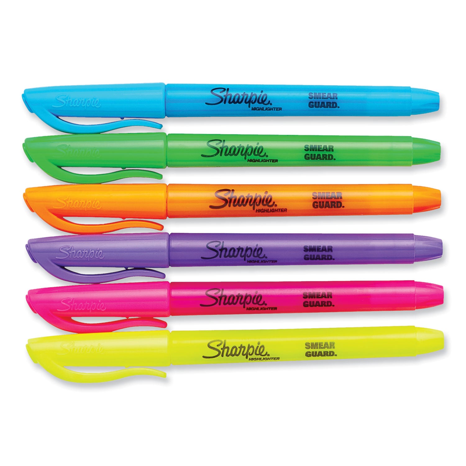 Sharpie® Pocket Style Highlighters, Assorted Ink Colors, Chisel Tip, Assorted Barrel Colors, 24/pack