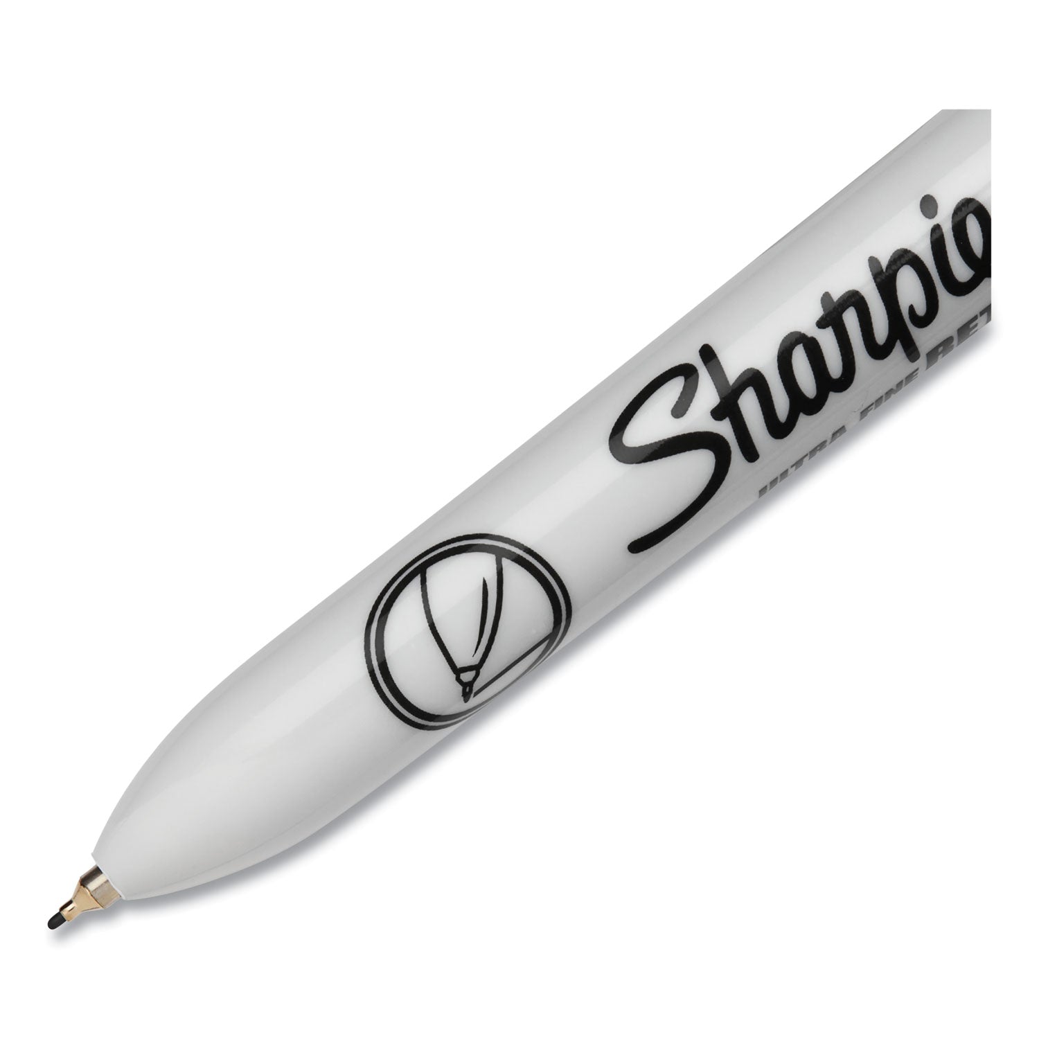 Sharpie® Retractable Permanent Marker, Extra-Fine Needle Tip, Black