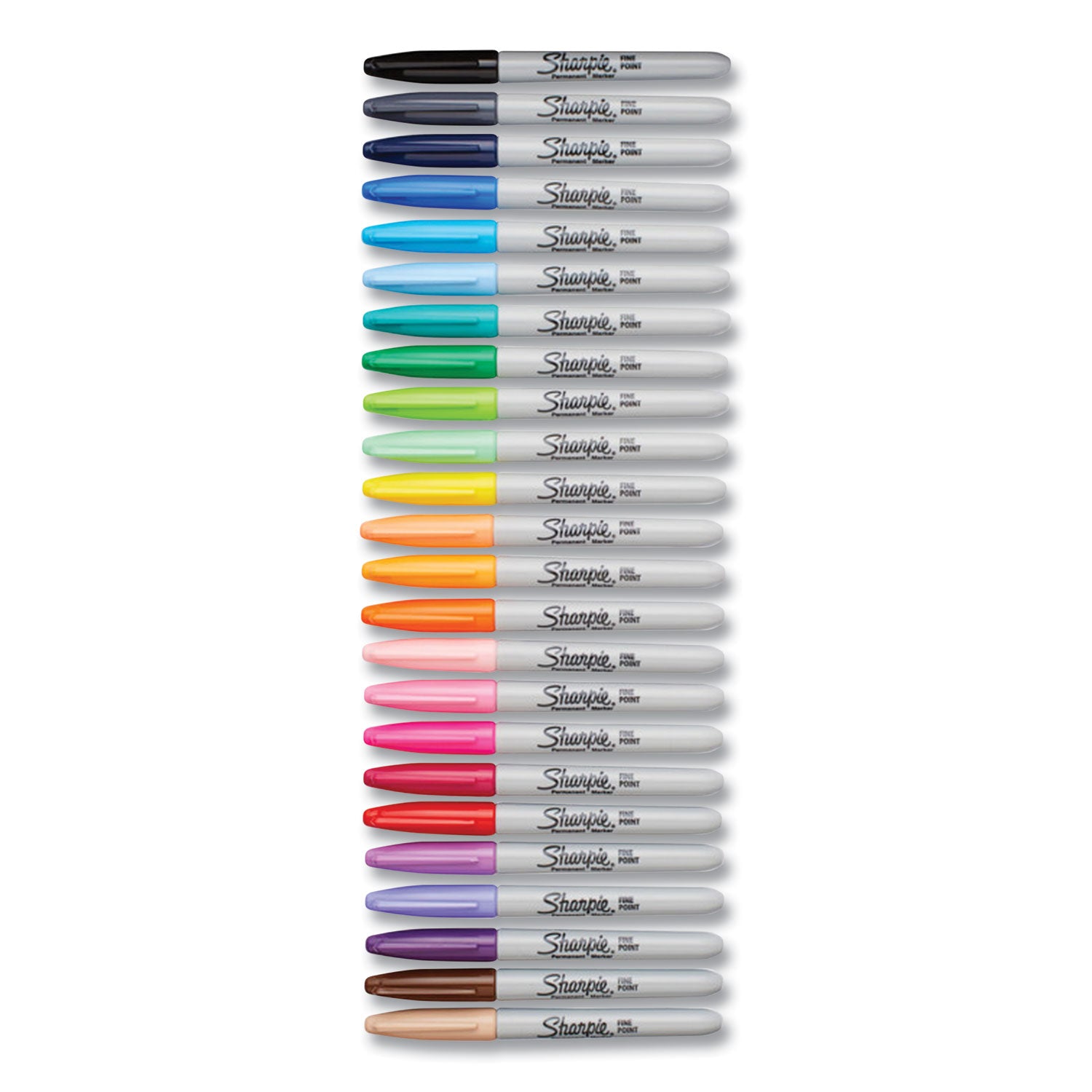 Sharpie® Fine Tip Permanent Marker, Fine Bullet Tip, Assorted Colors, 24/set