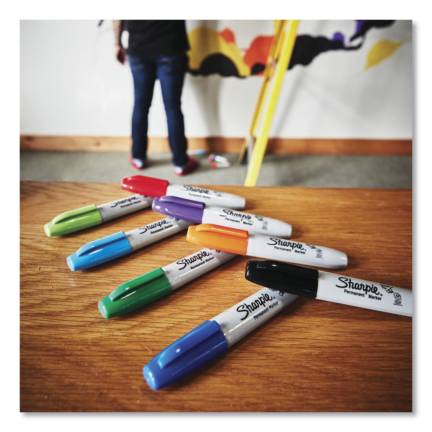 Sharpie® Chisel Tip Permanent Marker, Medium Chisel Tip, Black, Dozen