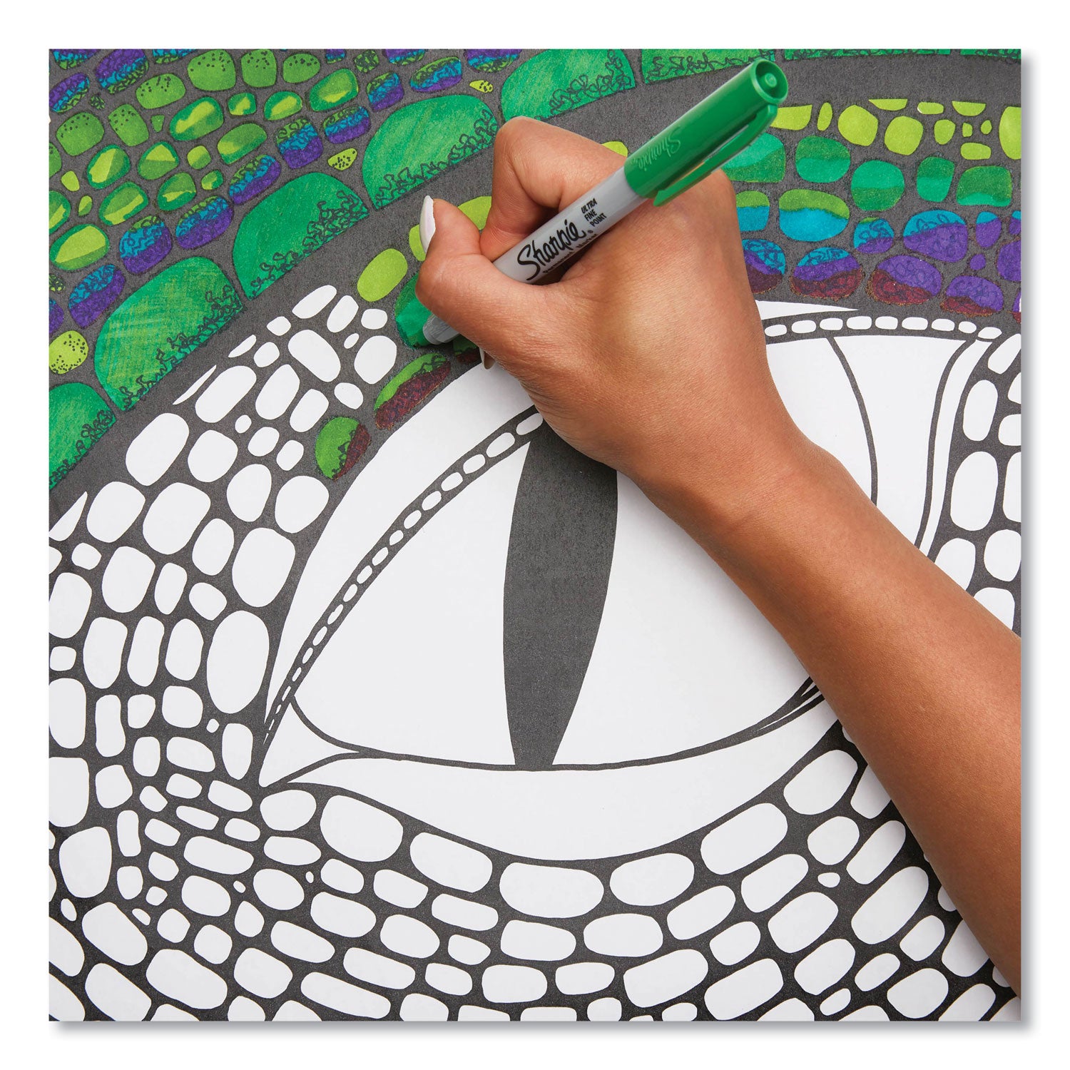 Sharpie® Ultra Fine Tip Permanent Marker, Ultra-Fine Needle Tip, Blue, Dozen