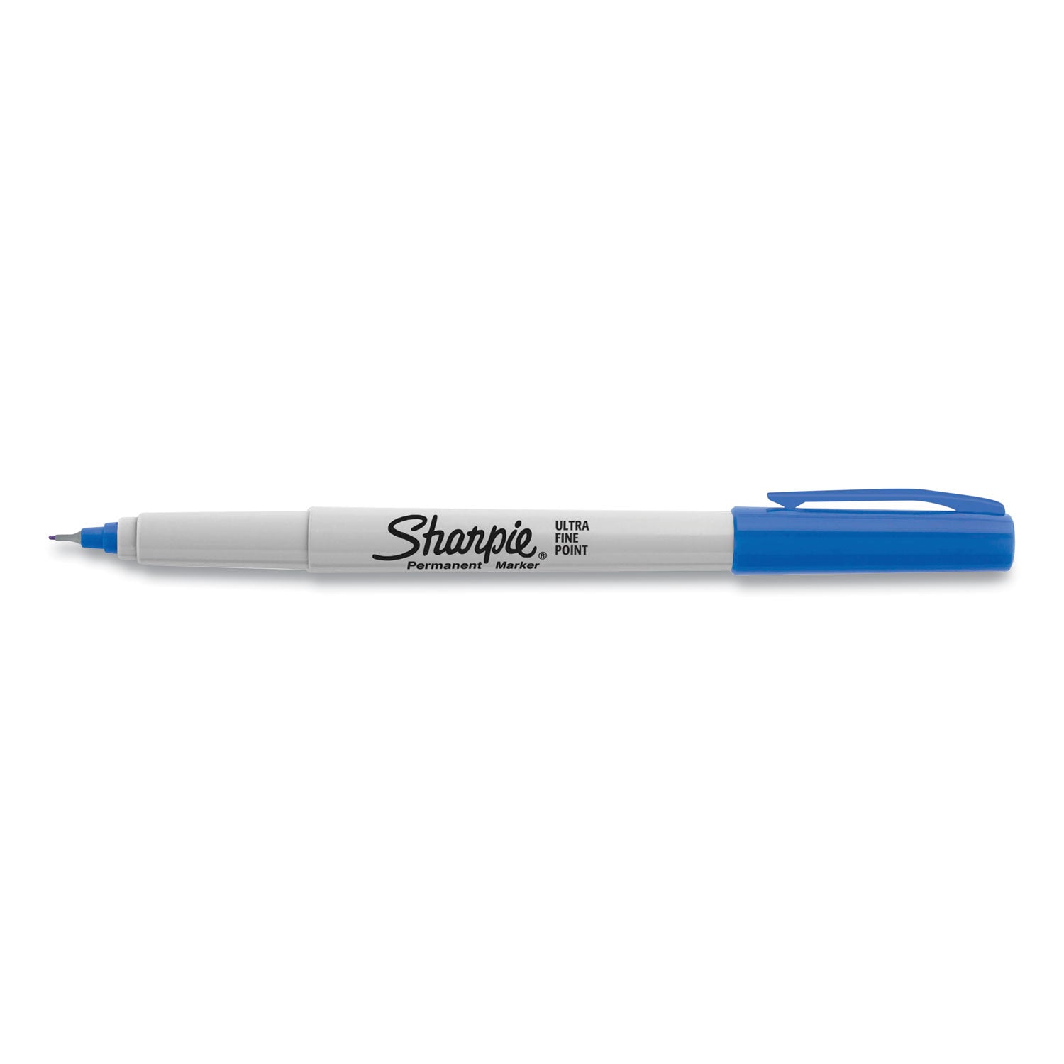 Sharpie® Ultra Fine Tip Permanent Marker, Ultra-Fine Needle Tip, Blue, Dozen