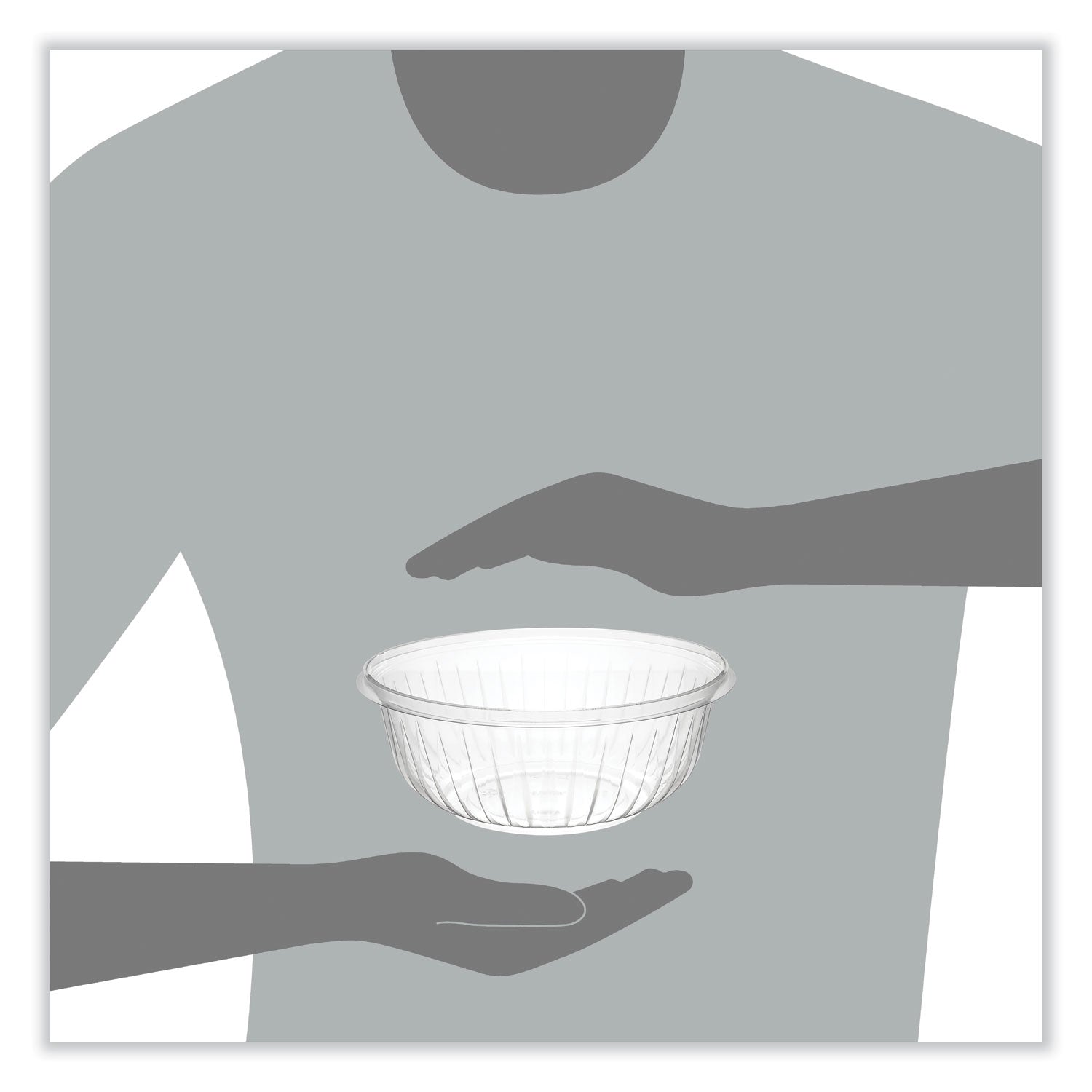 Dart® PresentaBowls Clear Bowls, 32 oz, Plastic, 63/Bag, 4 Bags/Carton, 252 Bowls/Carton