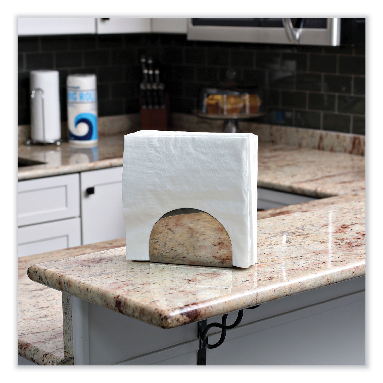 Boardwalk® Dinner Napkin, 1-Ply, 17 x 17, White, 250/Pack, 12 Packs/Carton