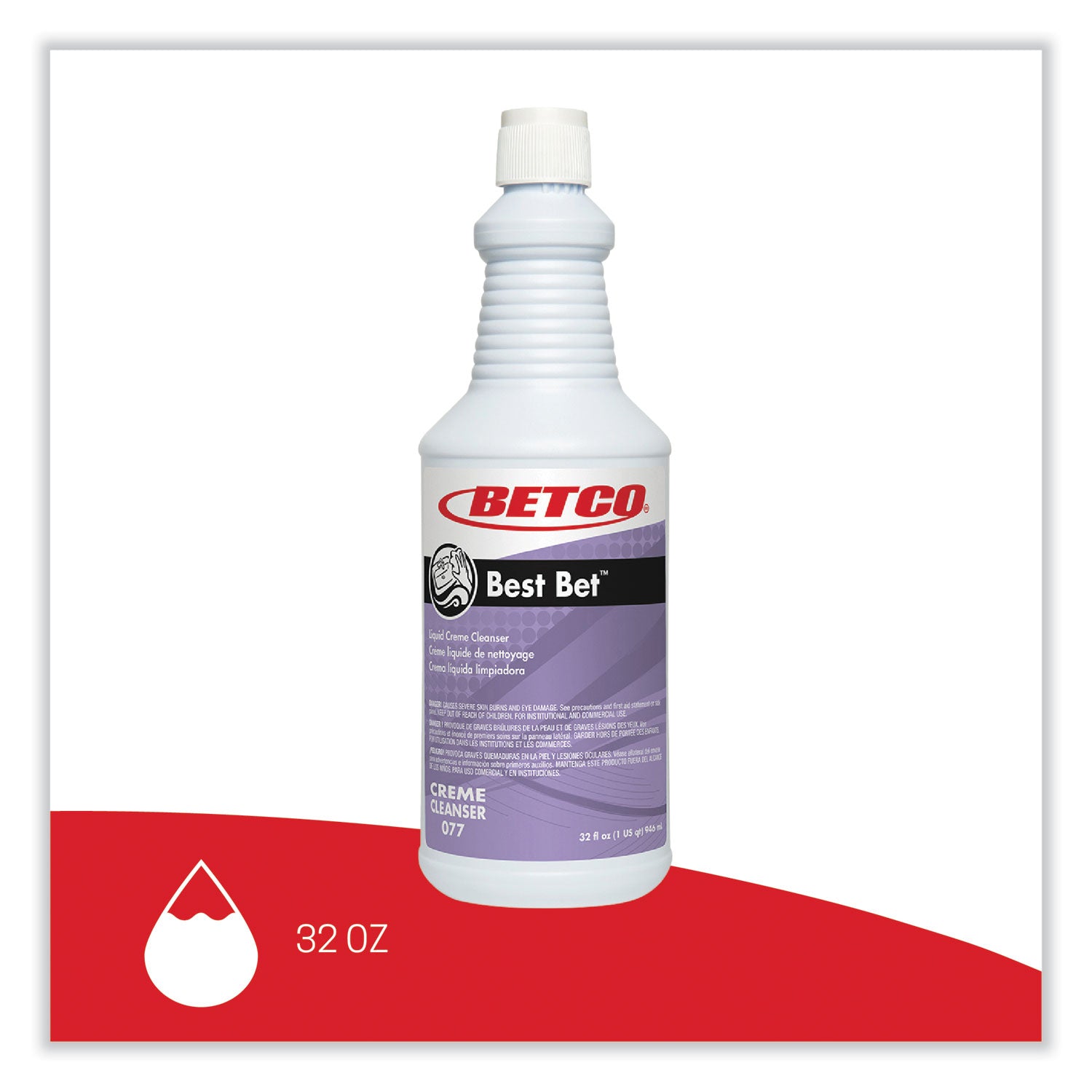 Betco® Best Bet Liquid Creme Cleanser, Mint, 32 Oz Bottle, 12/carton