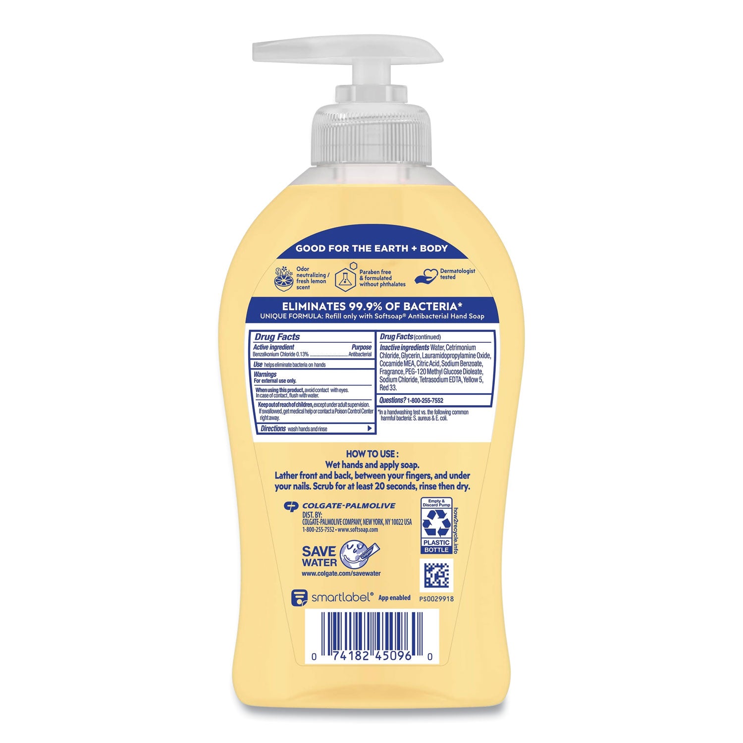 Softsoap® Antibacterial Hand Soap, Citrus Scent, 11.25 oz, 6/Carton