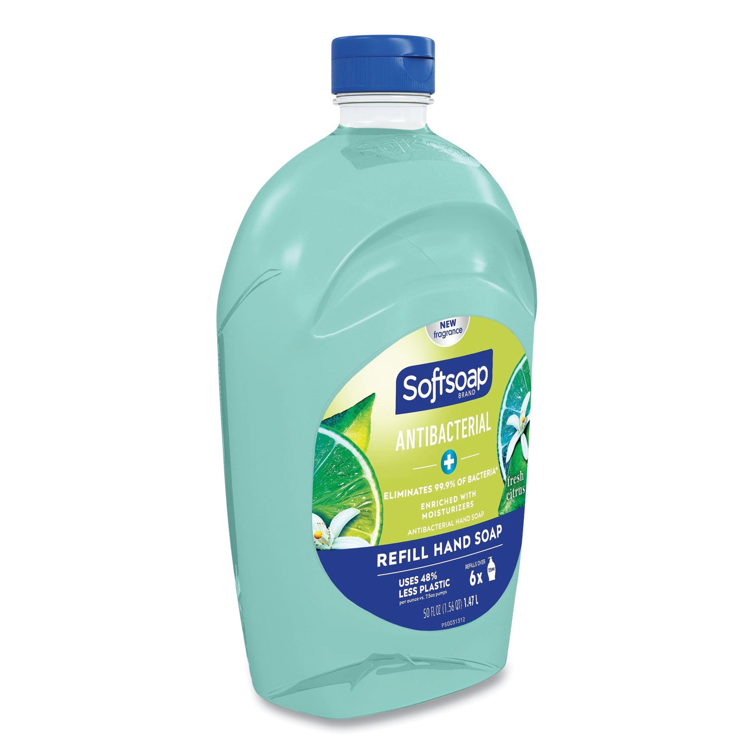Softsoap® Antibacterial Liquid Hand Soap Refill, Fresh Scent, Green, 50 oz