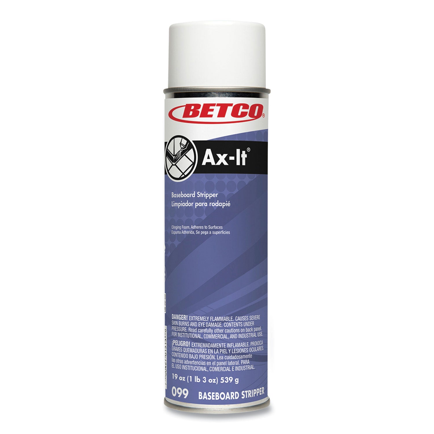 Ax-It Aerosol Baseboard Stripper, Sassafras Scent, 19 oz Aerosol Spray, 12/Carton
