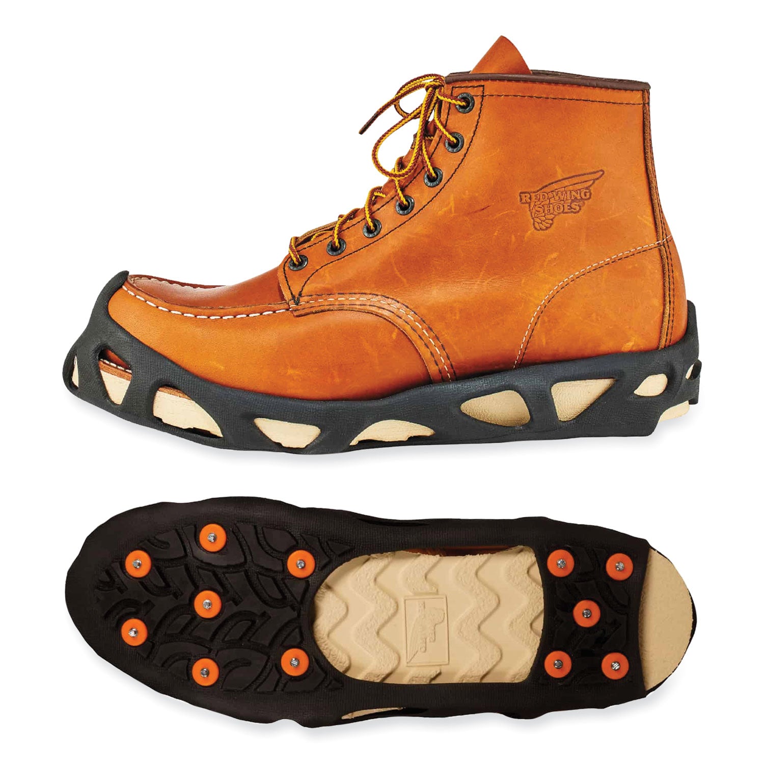 ergodyne® Trex 6304 One-Piece Step-In Full Coverage Ice Cleats, X-Large, Black, Pair