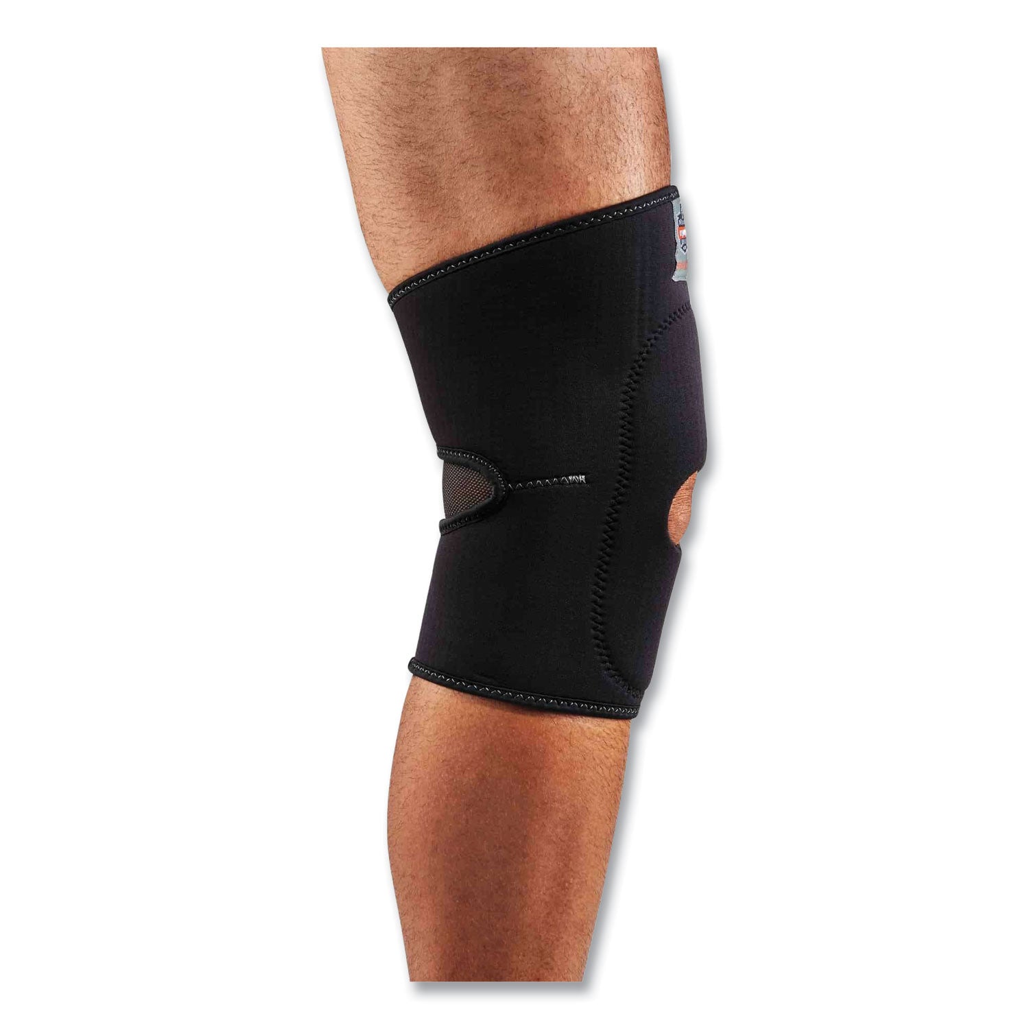 ergodyne® ProFlex 615 Open Patella Anterior Pad Knee Sleeve, Medium, Black