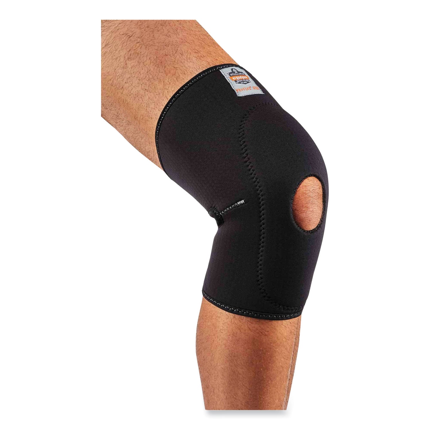 ergodyne® ProFlex 615 Open Patella Anterior Pad Knee Sleeve, X-Large, Black