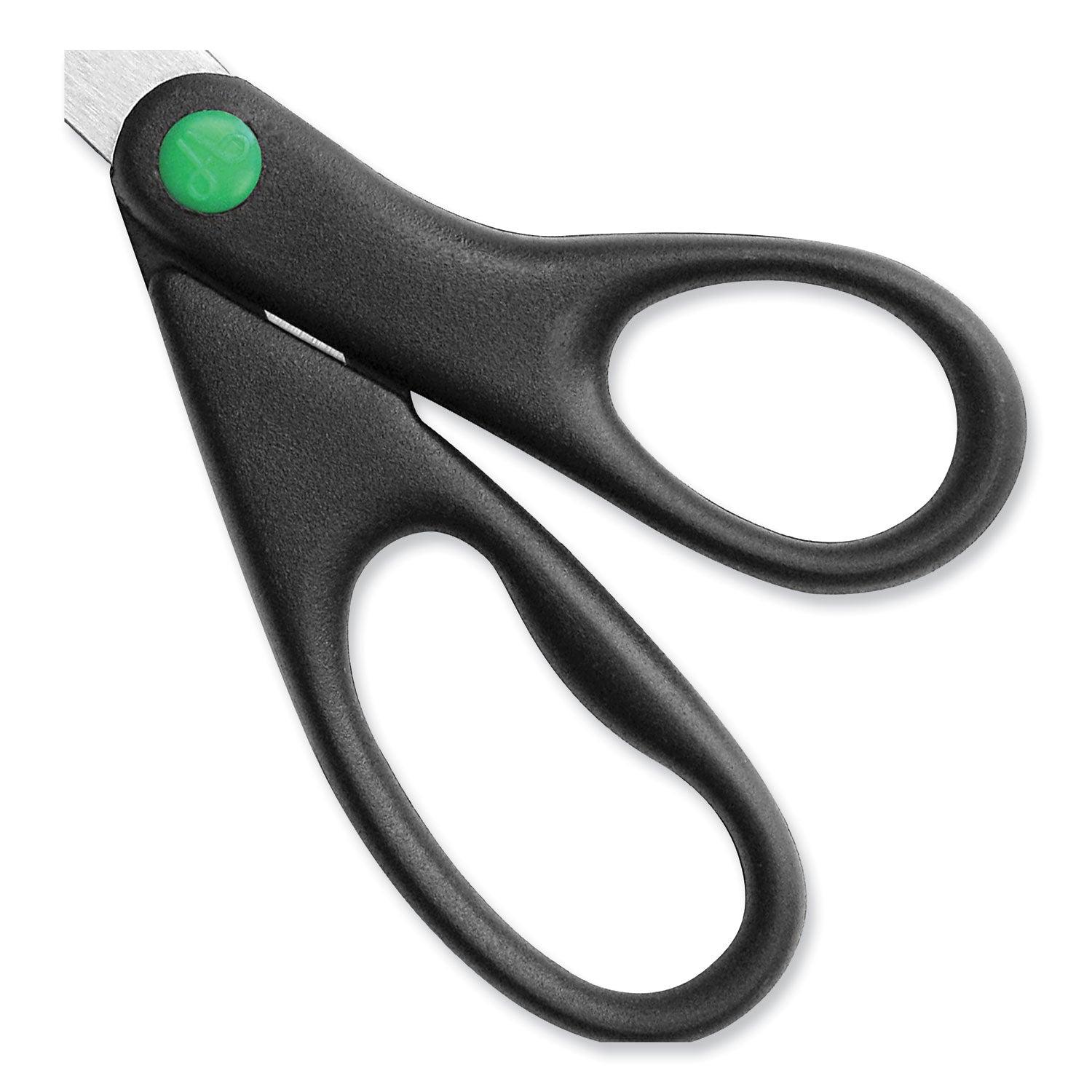 Westcott® KleenEarth Scissors, 8" Long, 3.25" Cut Length, Straight Black Handle