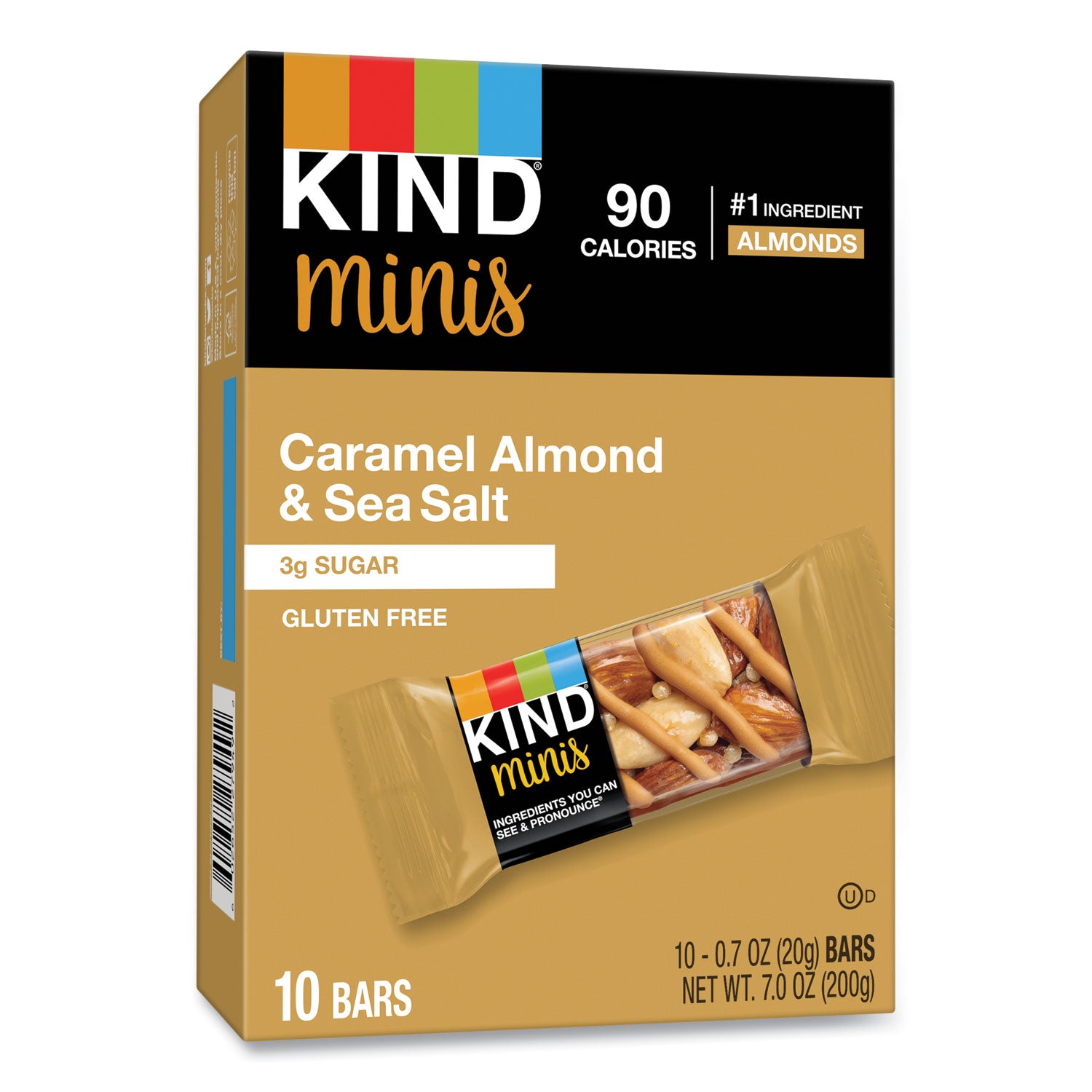 KIND Minis, Caramel Almond Nuts/sea Salt, 0.7 Oz, 10/pack