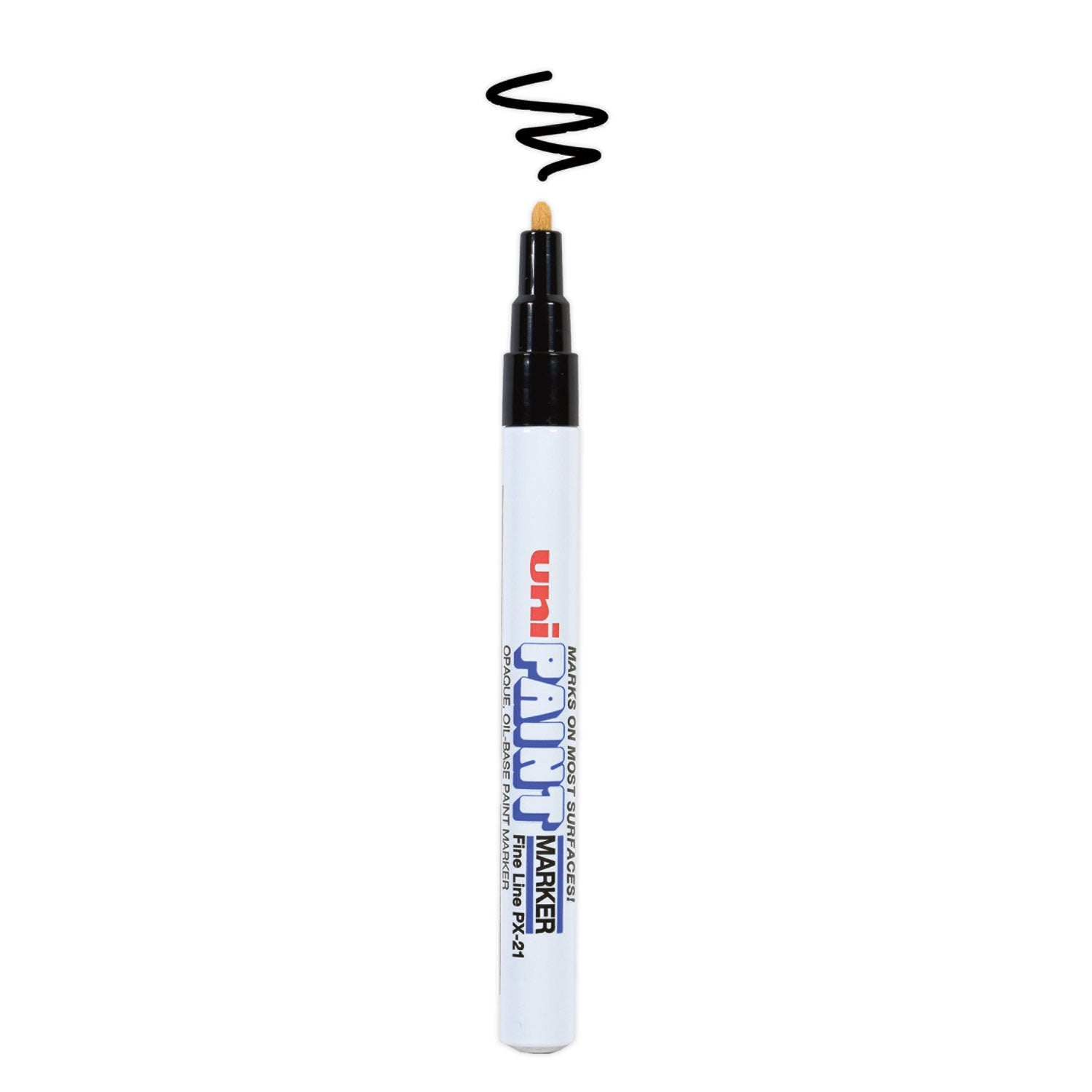 uni®-Paint Permanent Marker, Fine Bullet Tip, Black