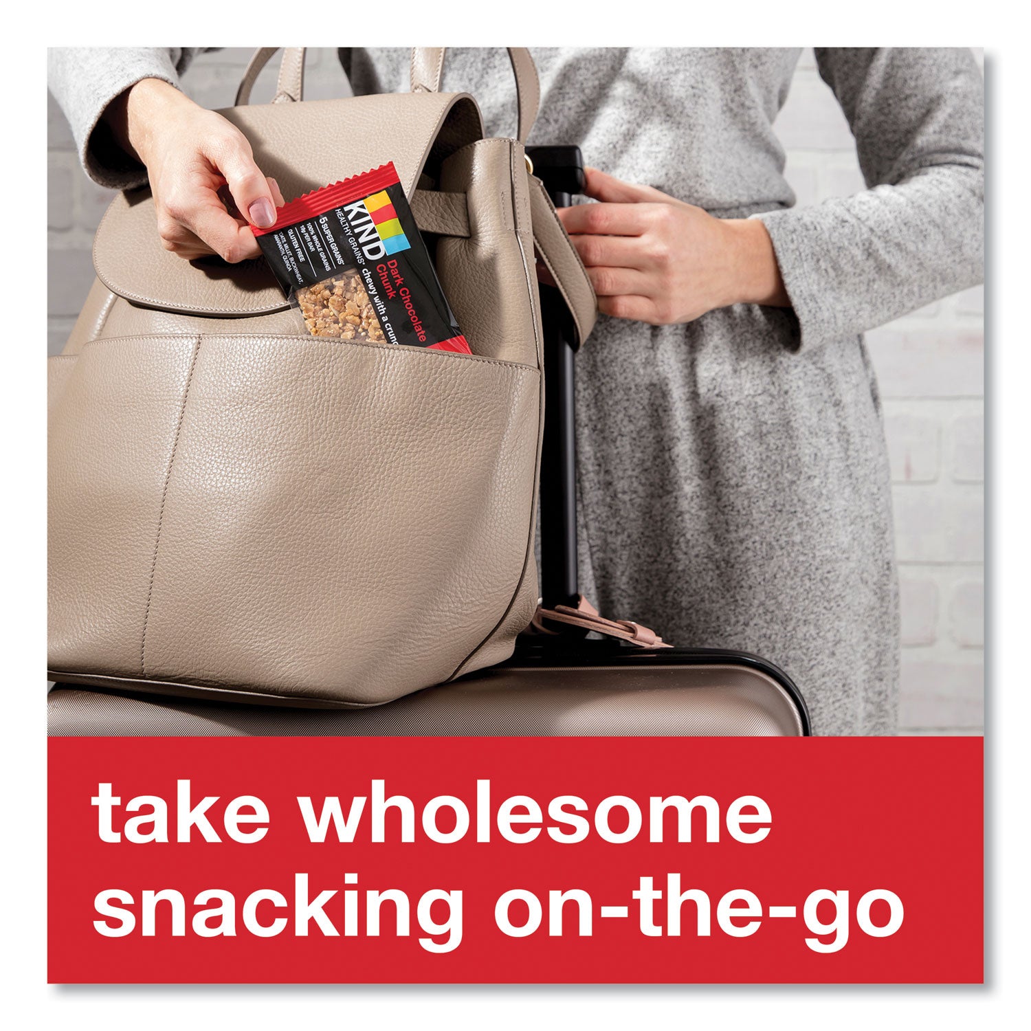 KIND Healthy Grains Bar, Dark Chocolate Chunk, 1.2 Oz, 12/box