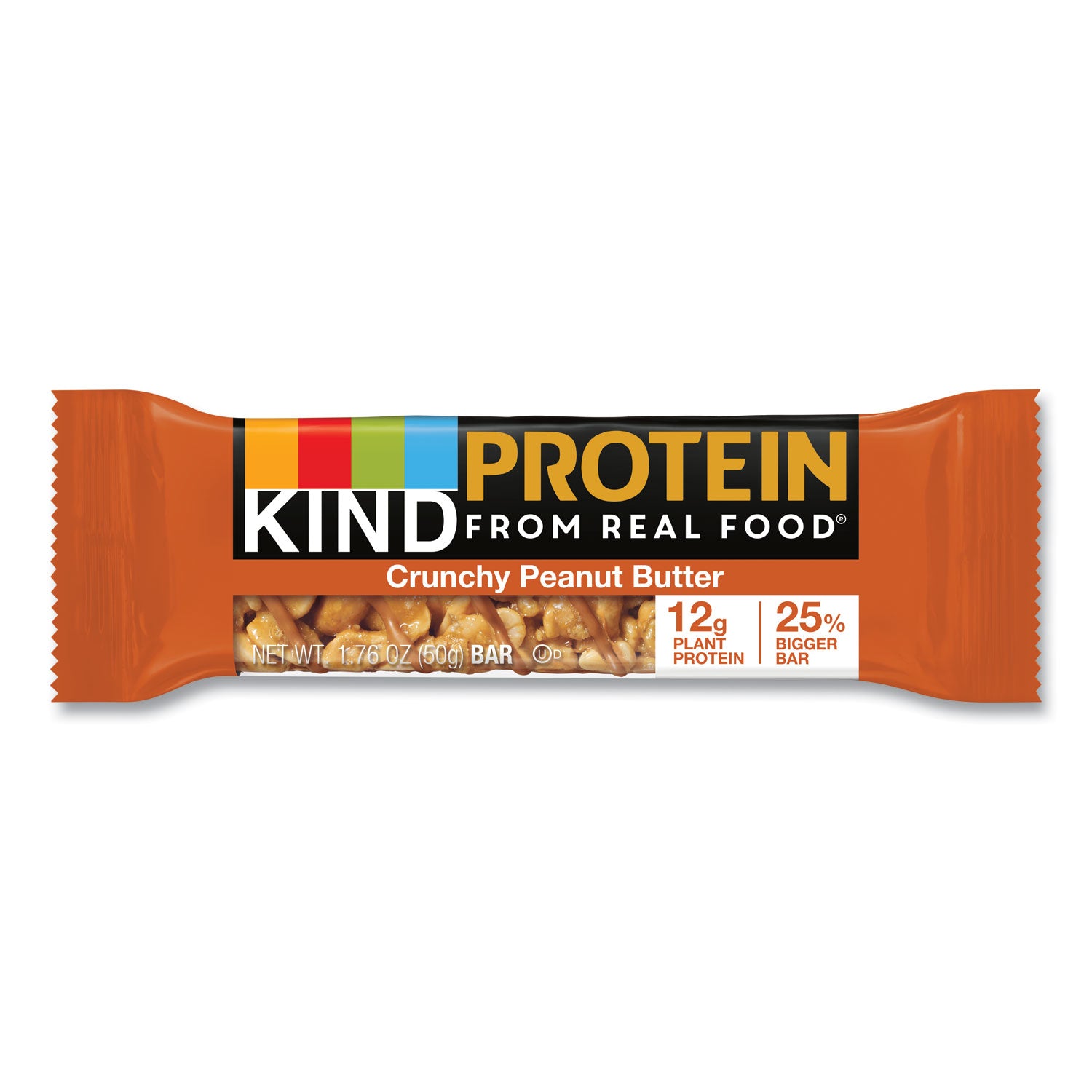 KIND Protein Bars, Crunchy Peanut Butter, 1.76 Oz, 12/pack